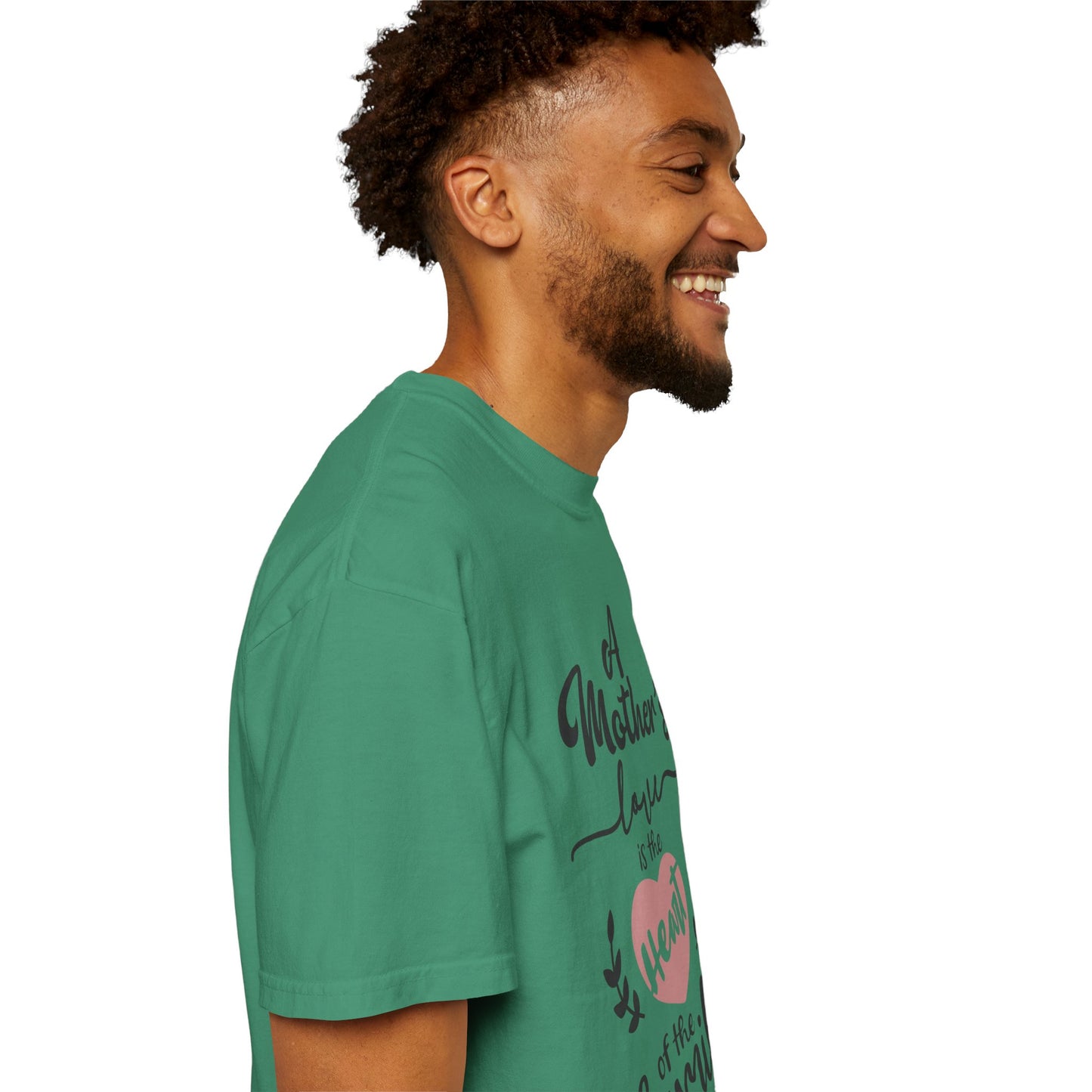 Mother's love is the heart of the family - Unisex Garment-Dyed T-shirt