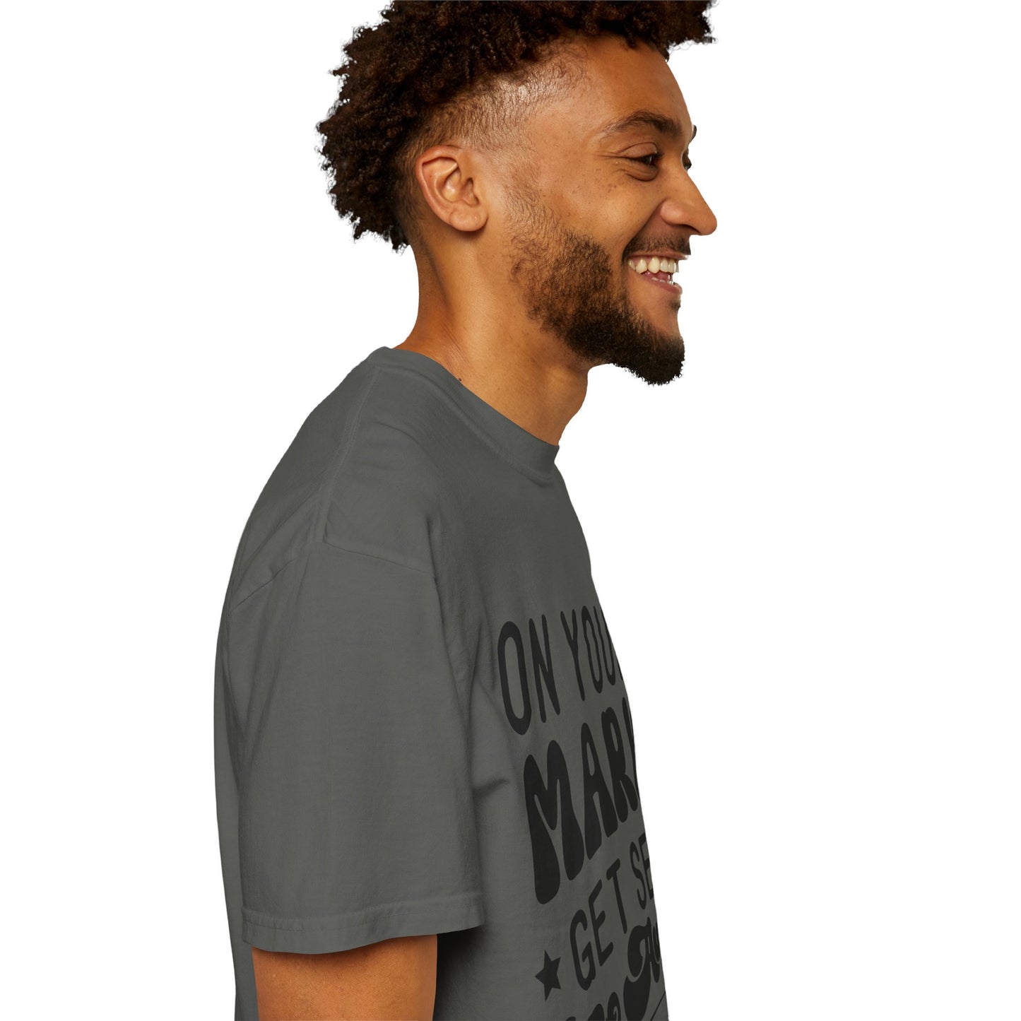 On your mark, get set, go away - Unisex Garment-Dyed T-shirt