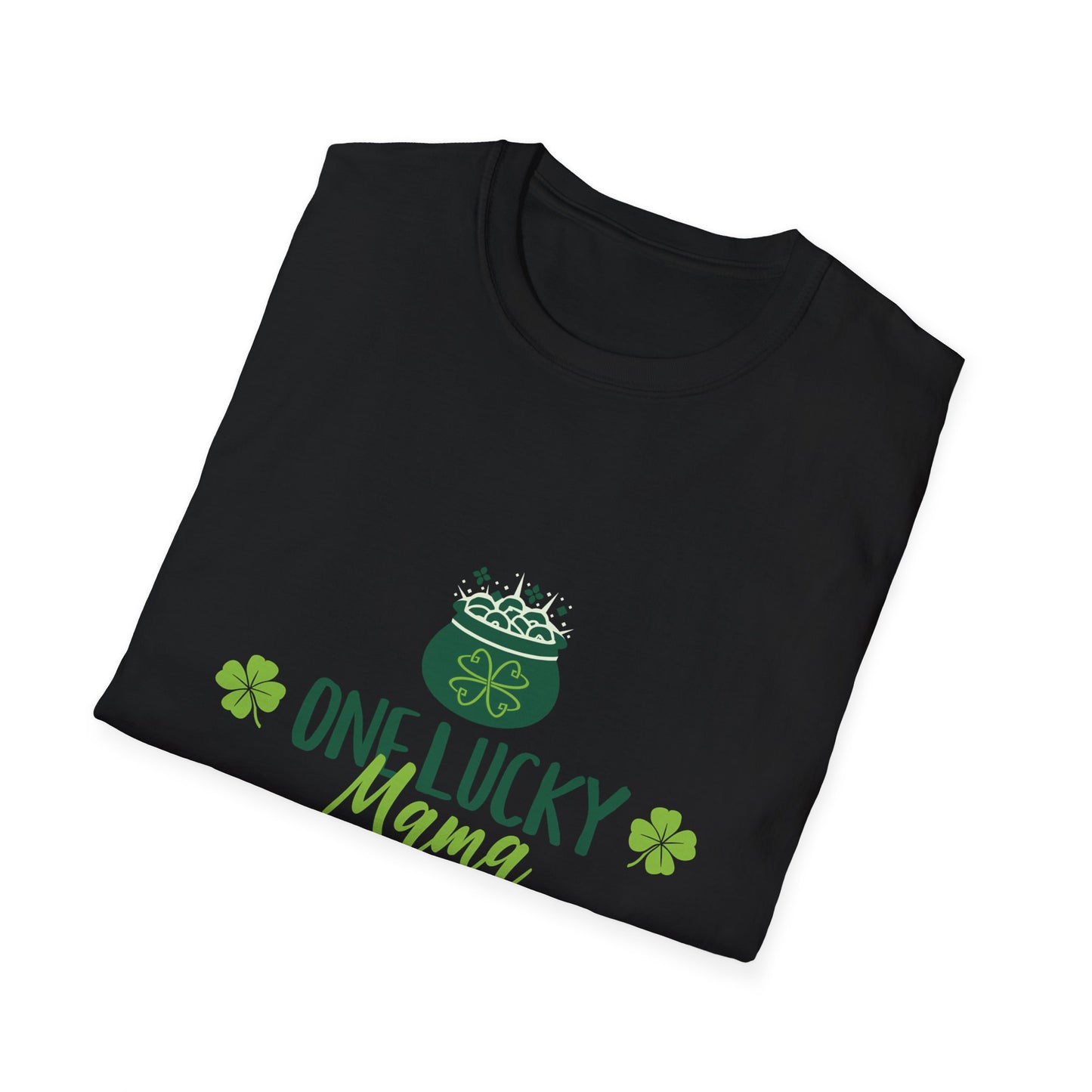 One Lucky Mama Unisex Softstyle T-Shirt for St. Patrick's Day