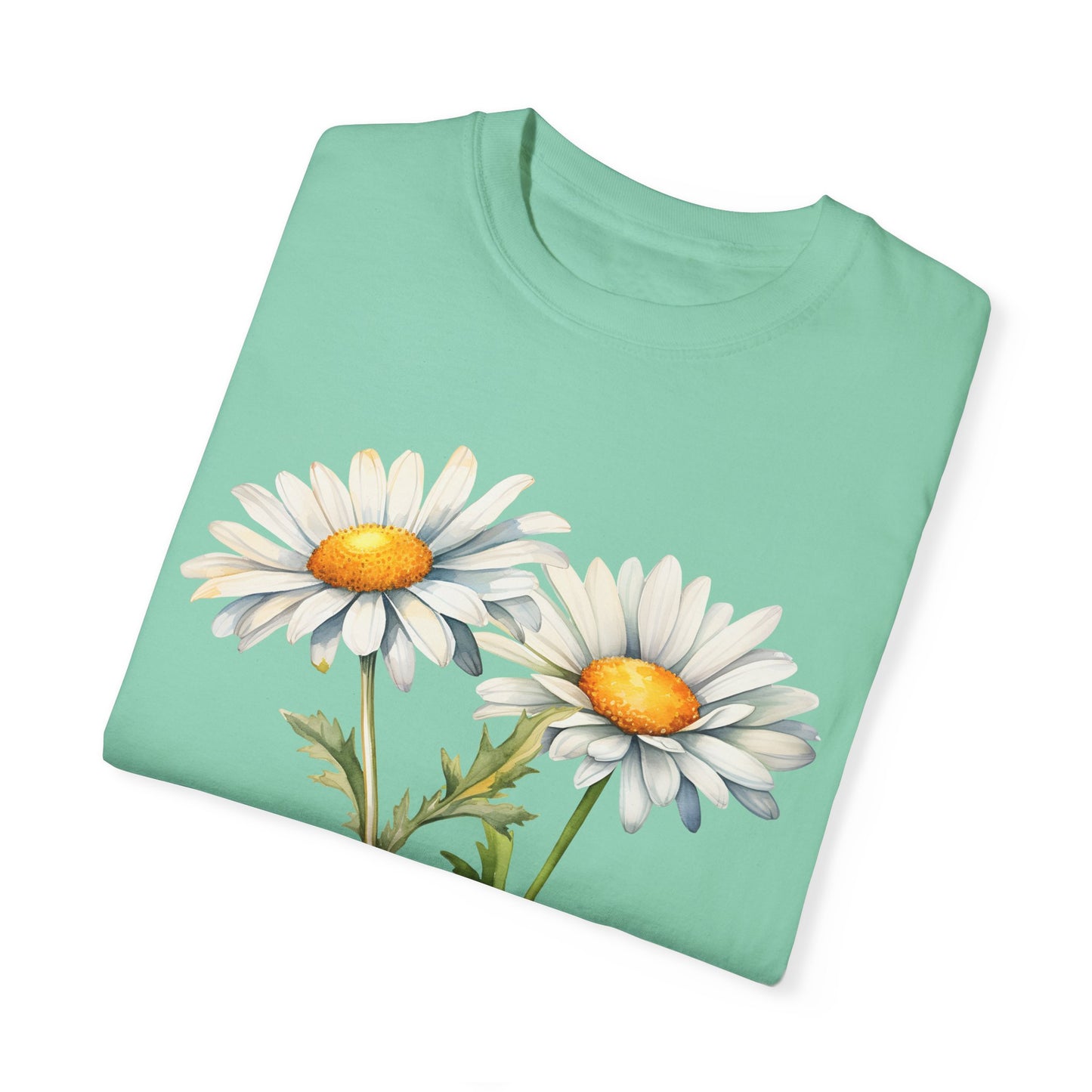 April Birth Flower "Daisy" - Unisex Garment-Dyed T-shirt