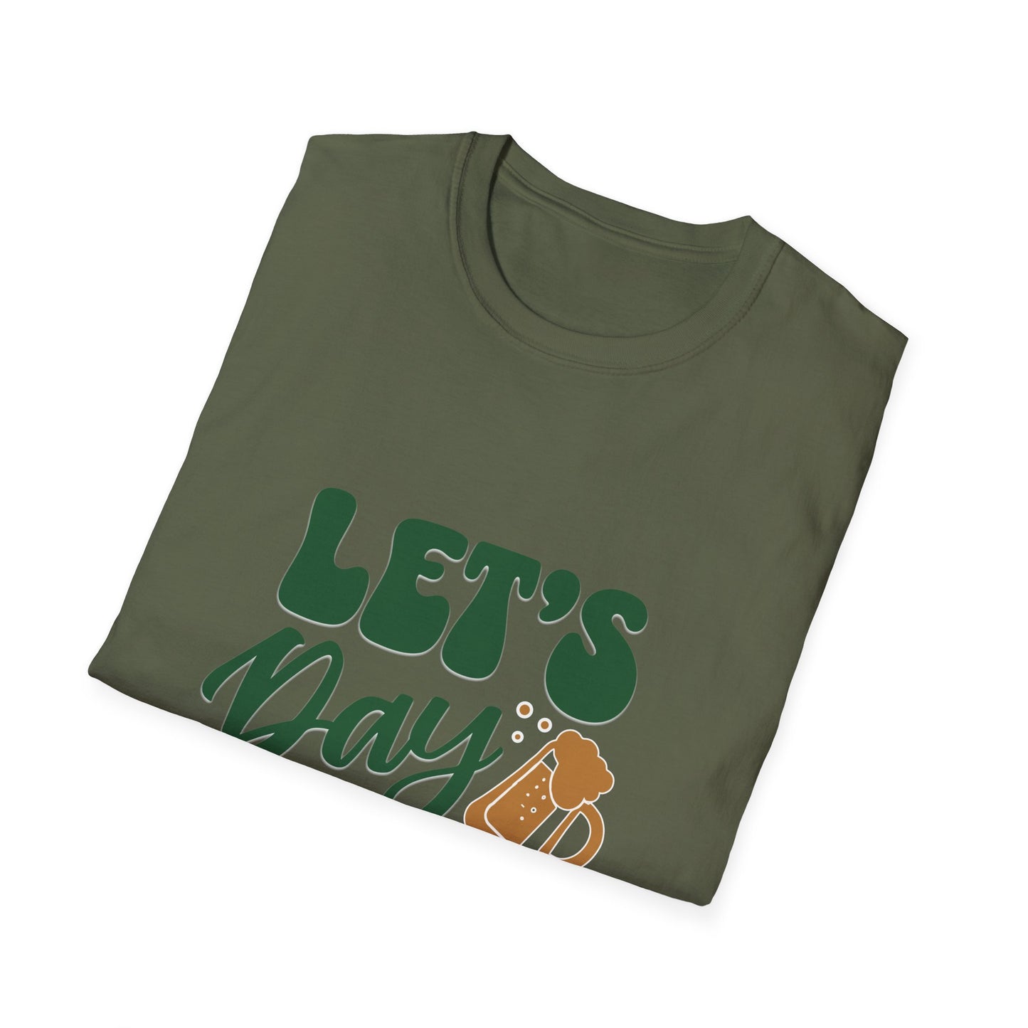 Let's Day Drink Unisex Softstyle T-Shirt - Fun Casual Graphic Tee for Party Lovers