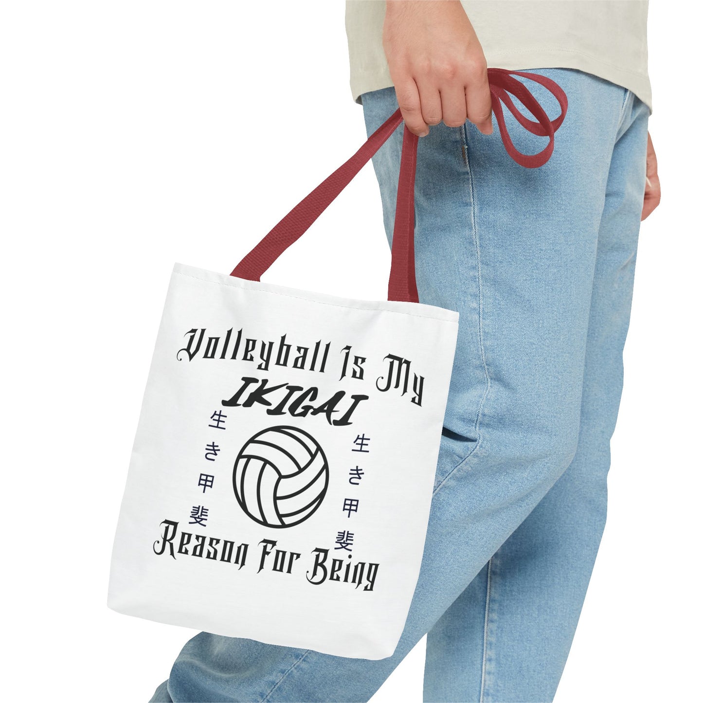 Volleyball Is My IKIGAI: Tote Bag (AOP)