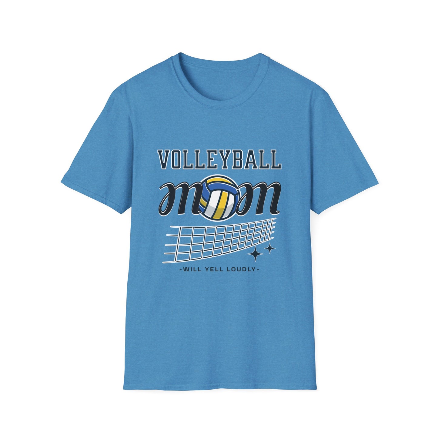 Volleyball Mom T-Shirt | Soft Unisex Tee for Sports Moms | Great for Gifts, Teamwear, Casual Outings, and Holidays