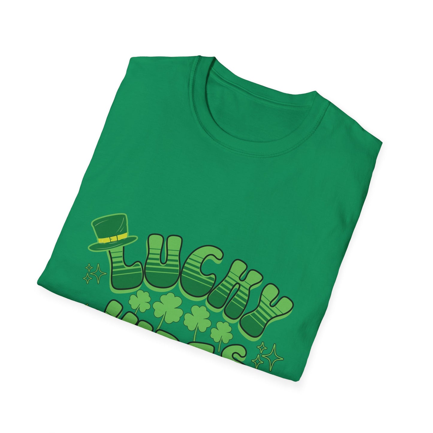 Lucky Vibes Unisex Softstyle T-Shirt - Perfect for St. Patrick's Day Celebrations