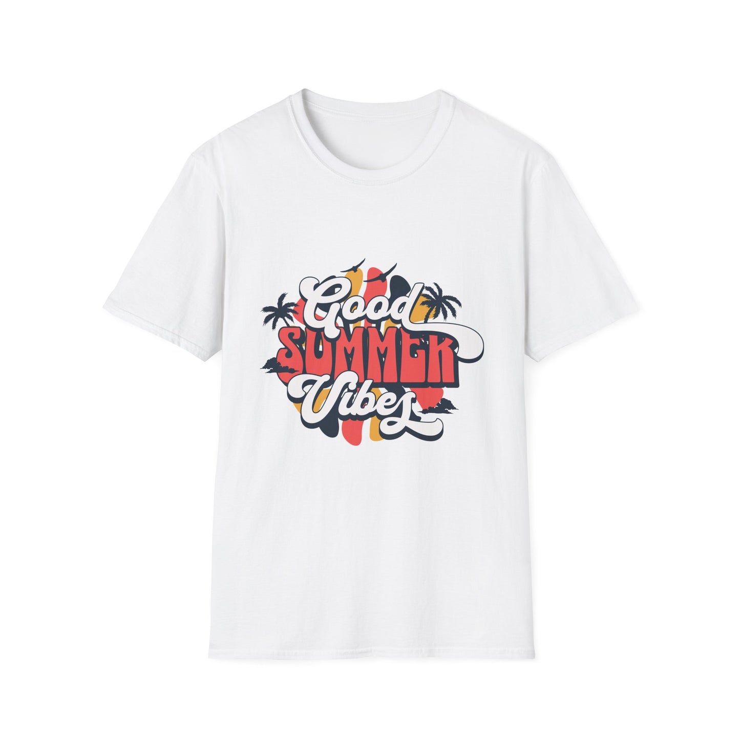 Summer Vibes T-Shirt, Good Summer Vibes Tee, Unisex Graphic Shirt, Beachwear, Vacation Outfit, Casual Wear, Gift Idea