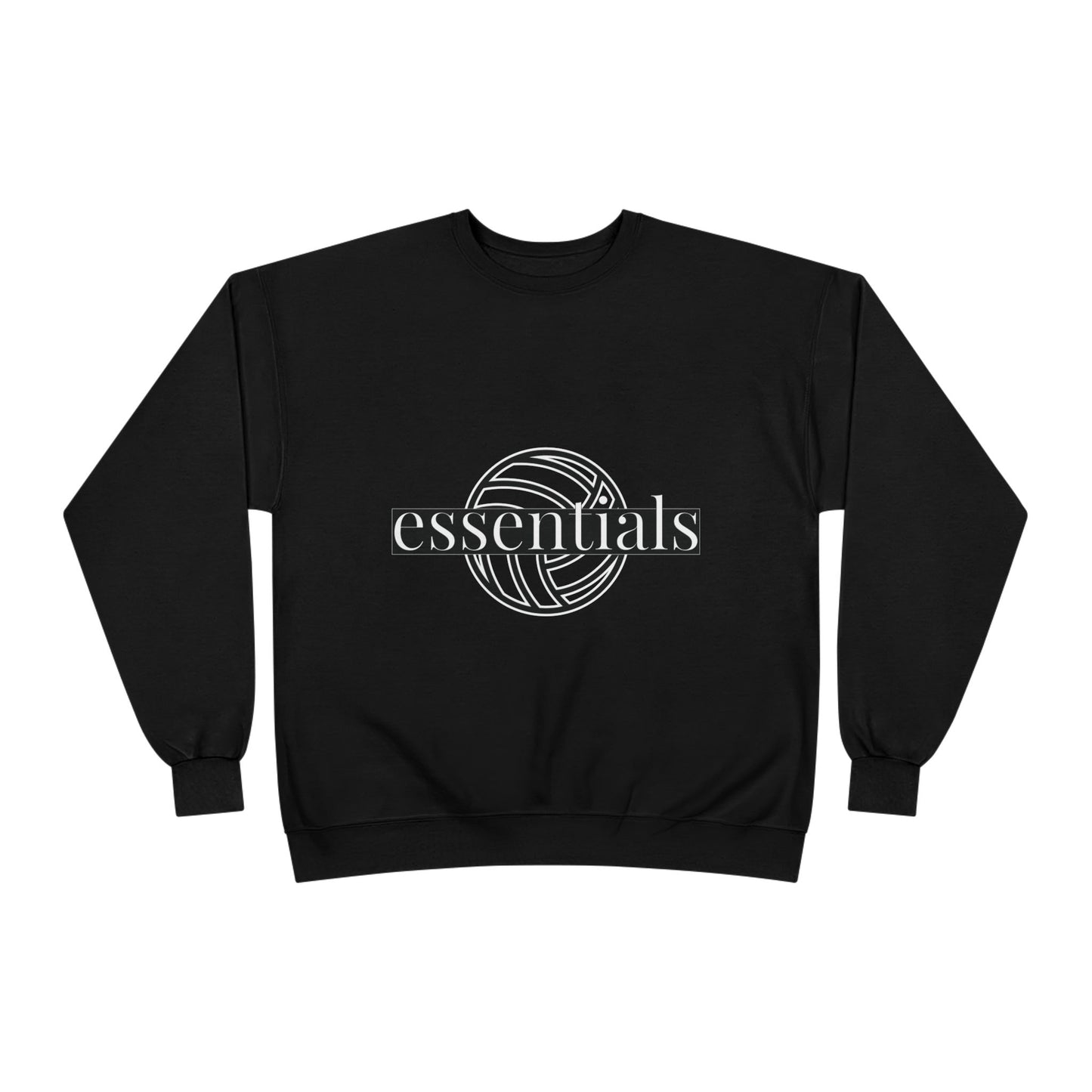 Unisex Eco-Friendly Volleyball Sweatshirt, Casual Sportswear for Athletes, Great for Gifts, Team Spiritwear, Eco-Conscious Fashion