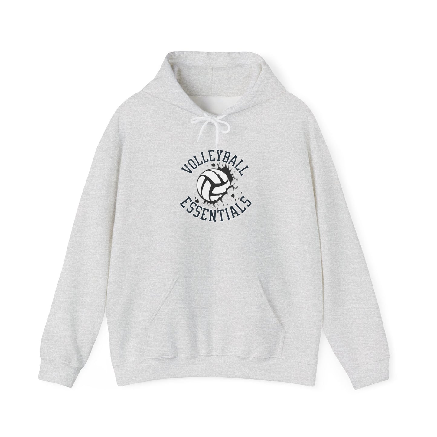 Volleyball Essentials Hoodie, Unisex Heavy Blend Sweatshirt for Players, Sporty Gift, Workout Wear, Casual Comfort