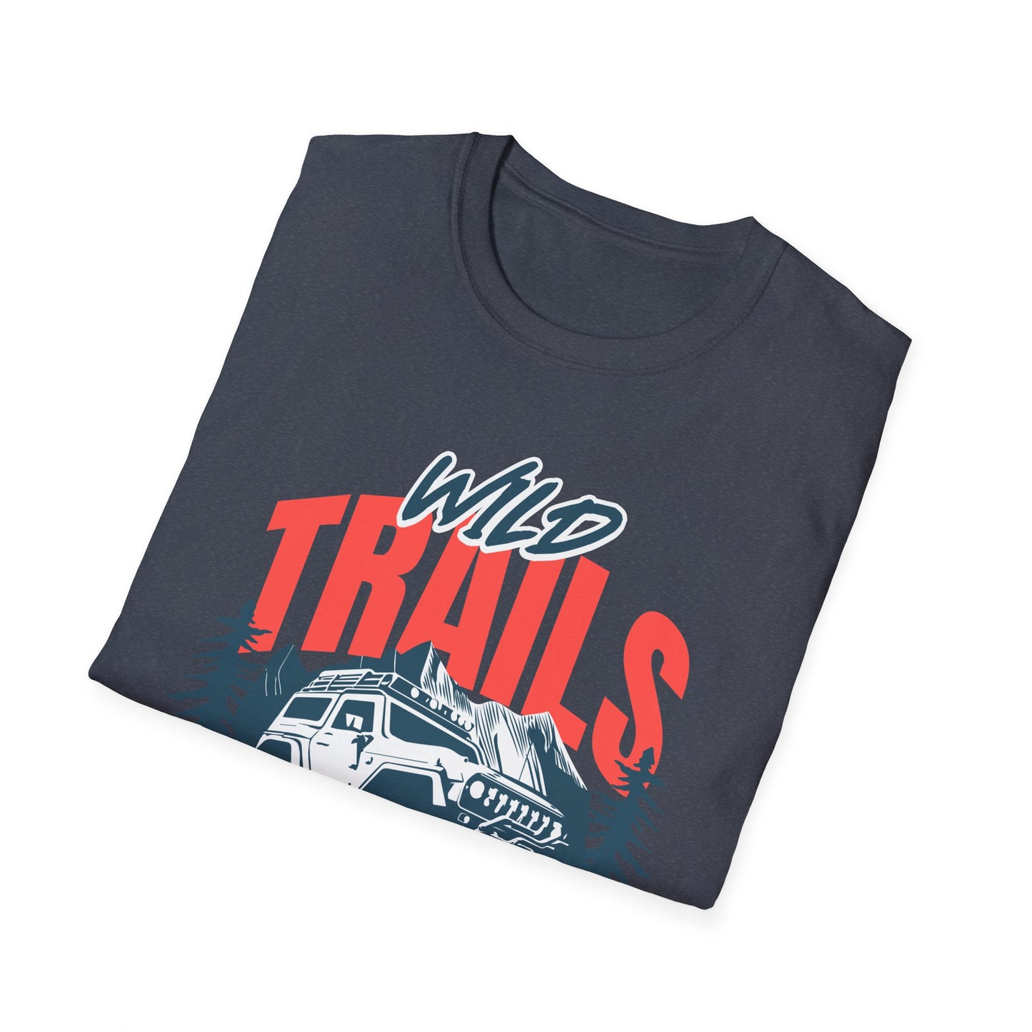 Adventure Trails Unisex T-Shirt, Outdoors Nature Tee, Hiking Wanderlust Shirt, Wilderness Exploration Top, Mountain Camping Apparel