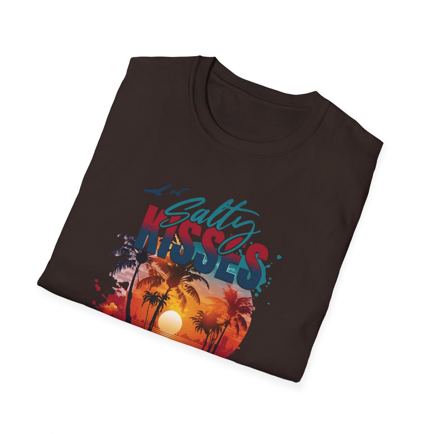 Beach Vibes T-Shirt - Salty Kisses, Ocean Wishes