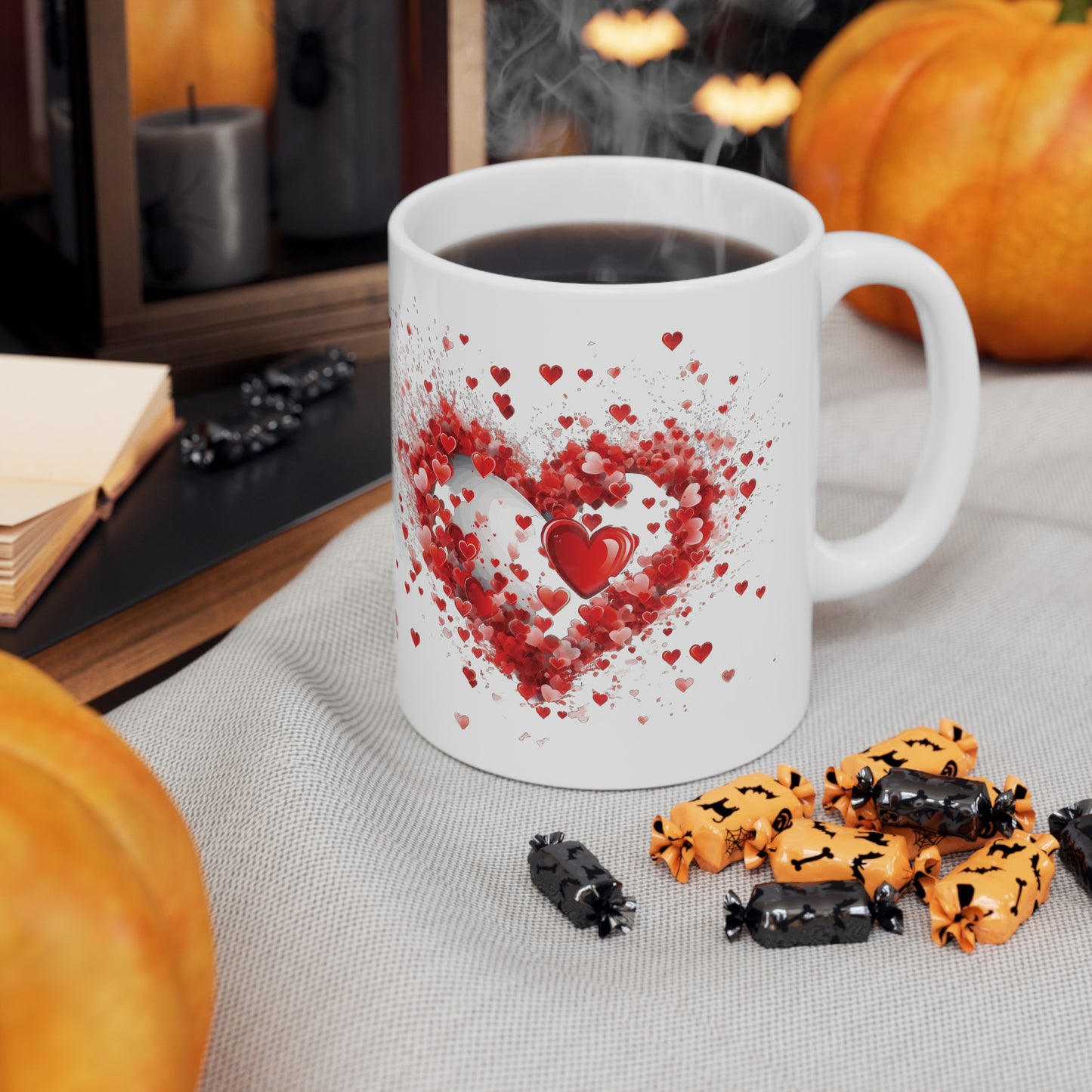 Valentine's Love & Hearts: Ceramic Mug 11oz