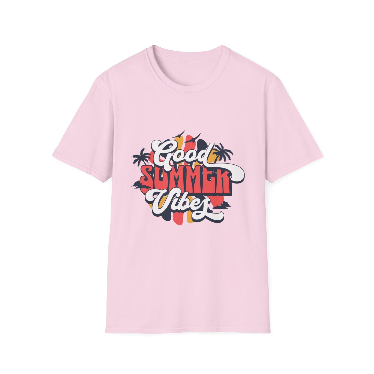 Summer Vibes T-Shirt, Good Summer Vibes Tee, Unisex Graphic Shirt, Beachwear, Vacation Outfit, Casual Wear, Gift Idea