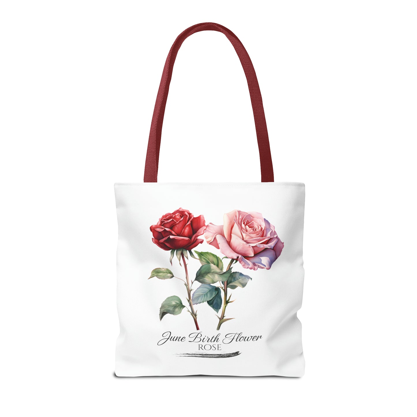 June Birth Flower: Rose - Tote Bag (AOP)