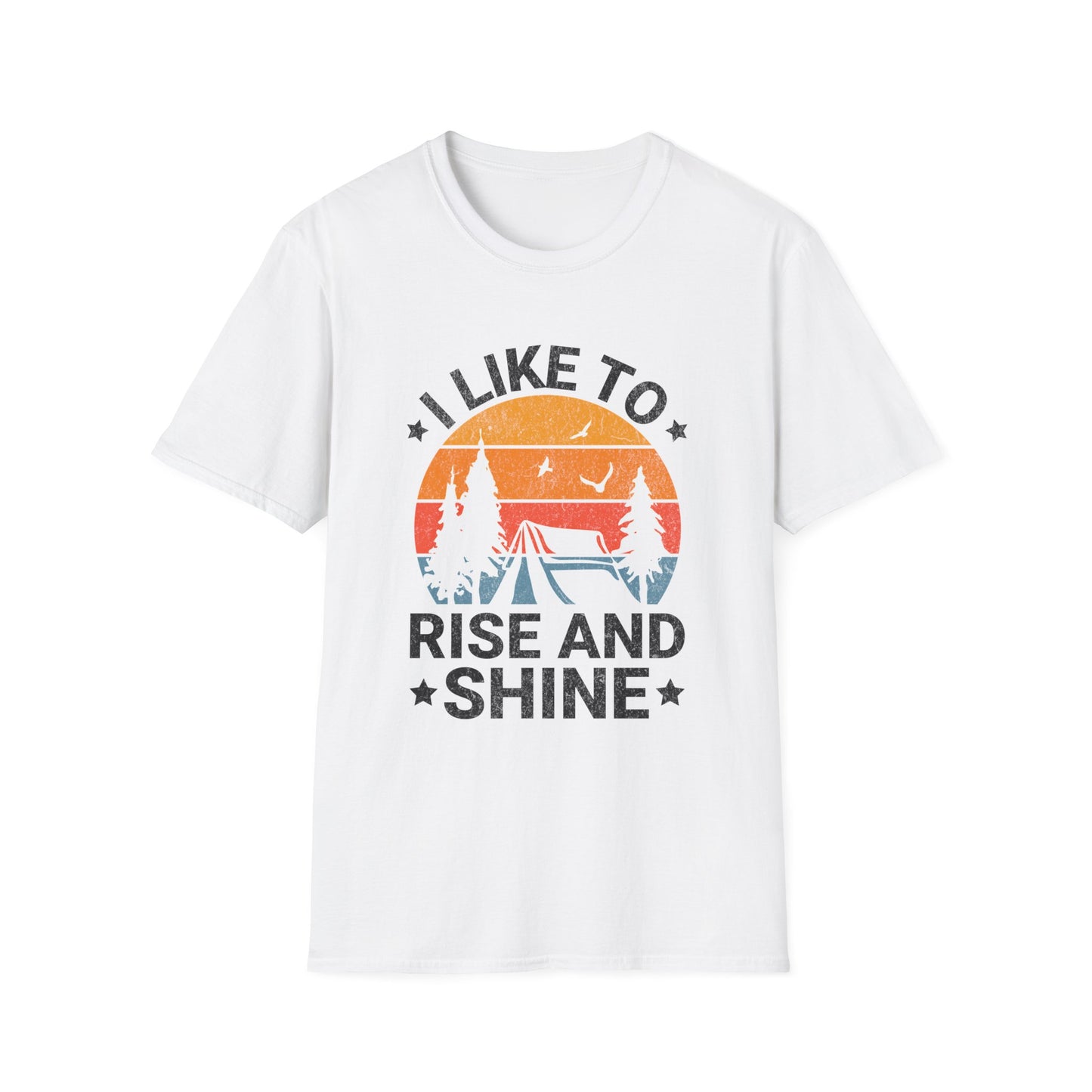 Rise And Shine Graphic Tee, Morning Person Shirt, Positive Vibes T-Shirt, Inspirational Quote Top, Motivational Clothing, Coffee Lover Gift