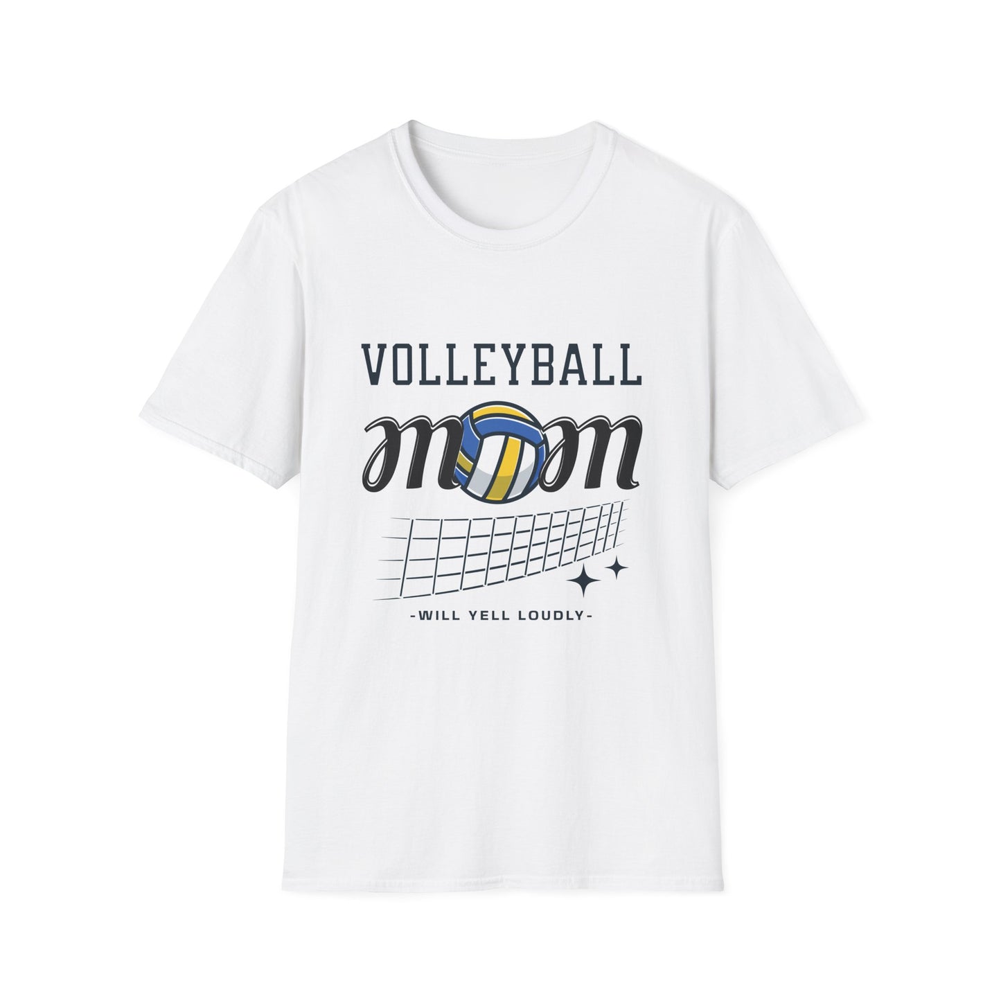 Volleyball Mom T-Shirt | Soft Unisex Tee for Sports Moms | Great for Gifts, Teamwear, Casual Outings, and Holidays