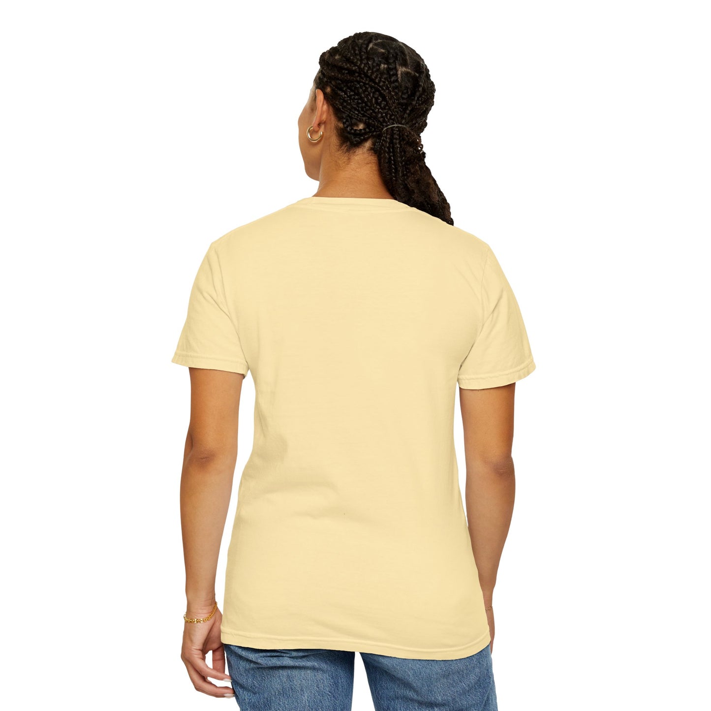 April Birth Flower "Sweet Pea" - Unisex Garment-Dyed T-shirt