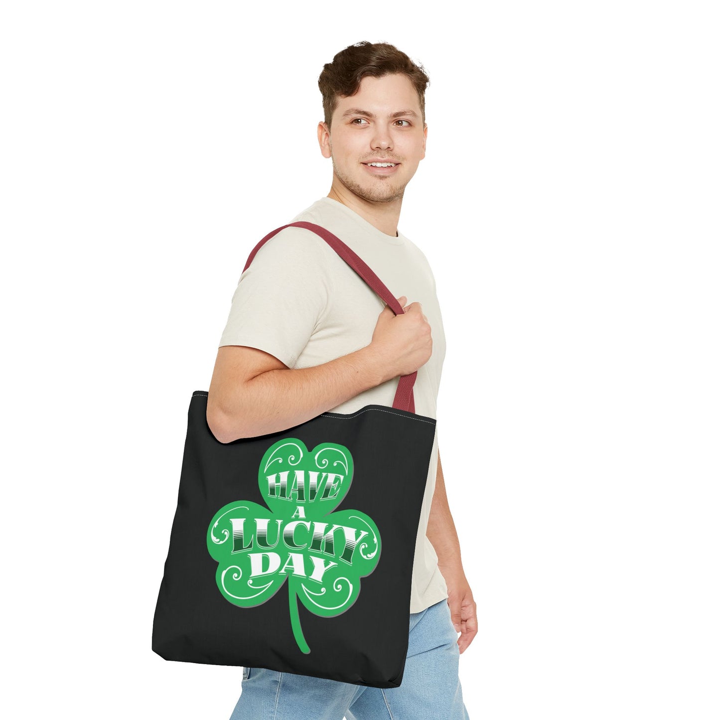 St. Patrick's Day Tote Bag | Lucky Clover Design, Reusable Shopping Bag, Eco-Friendly Gift, Holiday Accessory
