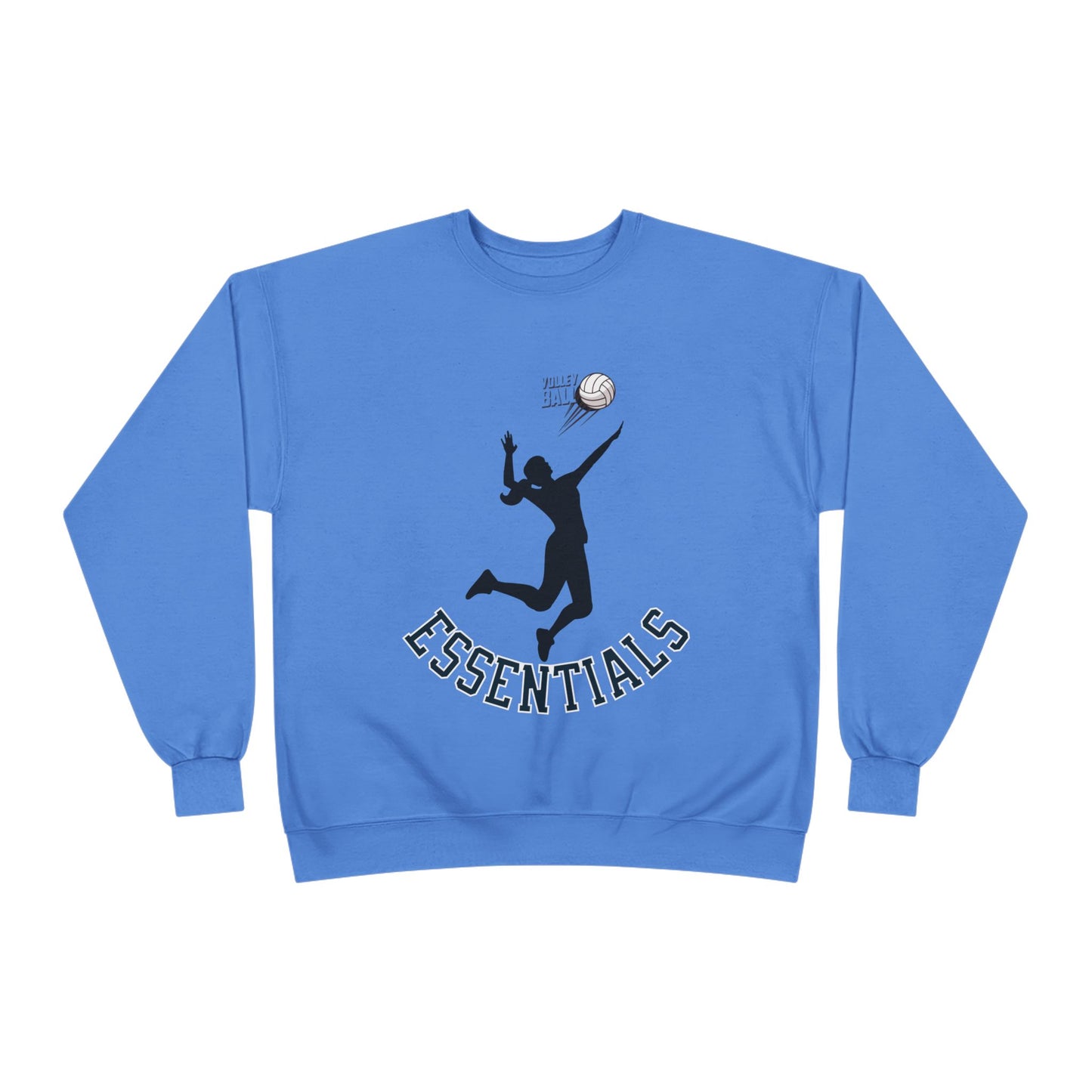Stylish Eco-Friendly Crewneck Sweatshirt with 'Essentials' Graphic | Ideal for Athletes, Casual Wear, Sports Events and Holiday Gifts