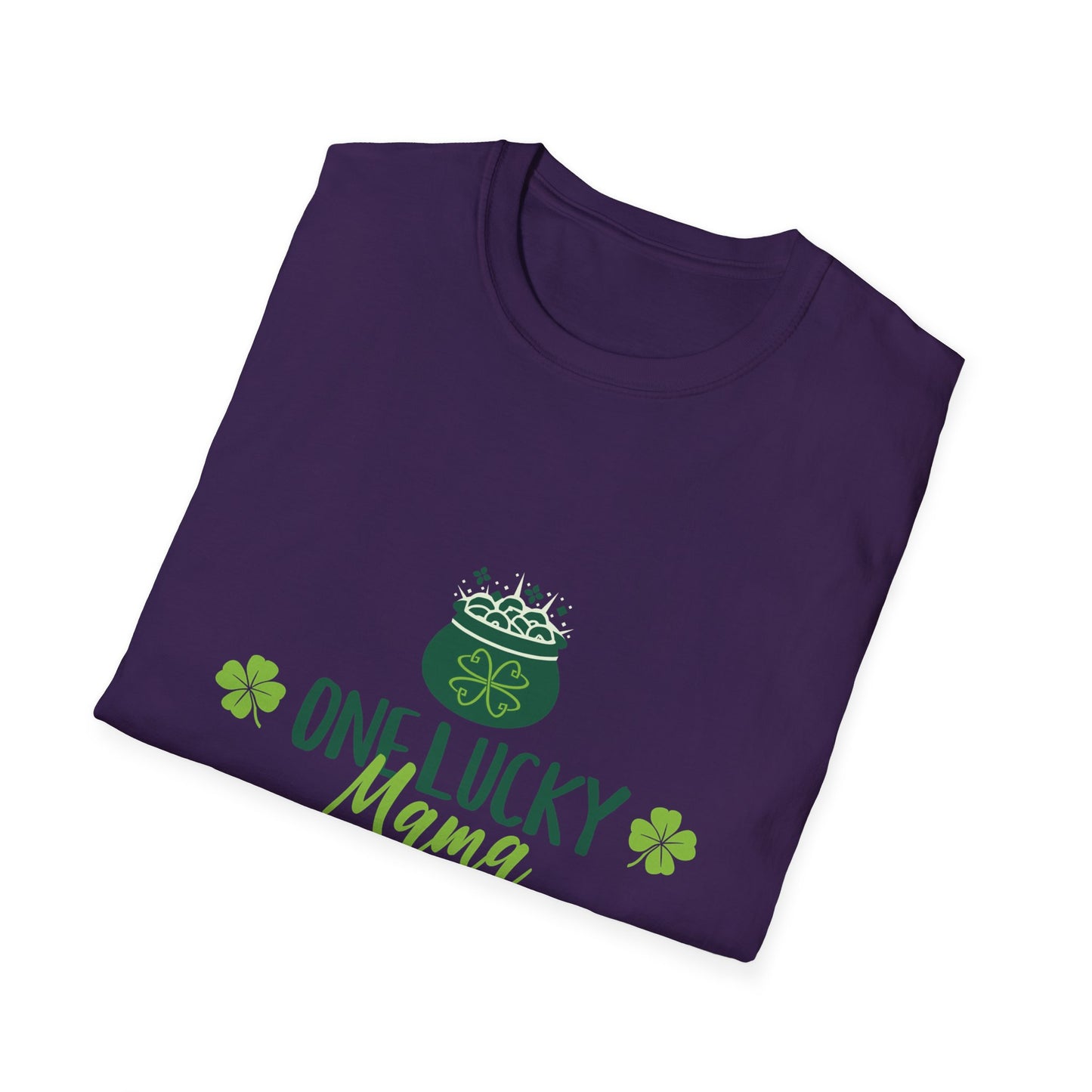 One Lucky Mama Unisex Softstyle T-Shirt for St. Patrick's Day