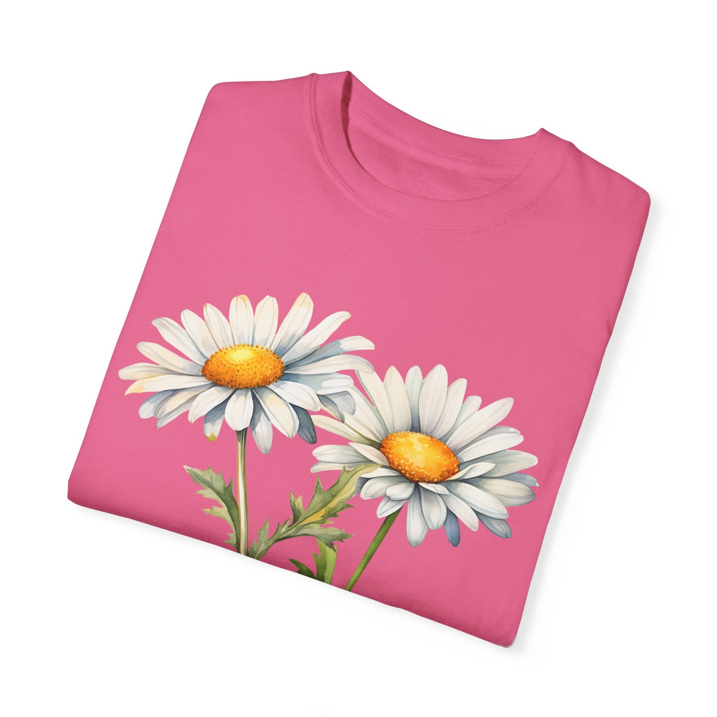 April Birth Flower "Daisy" - Unisex Garment-Dyed T-shirt