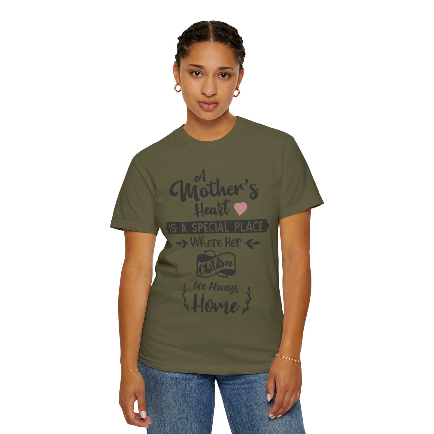 Mother's heart is a special place - Unisex Garment-Dyed T-shirt