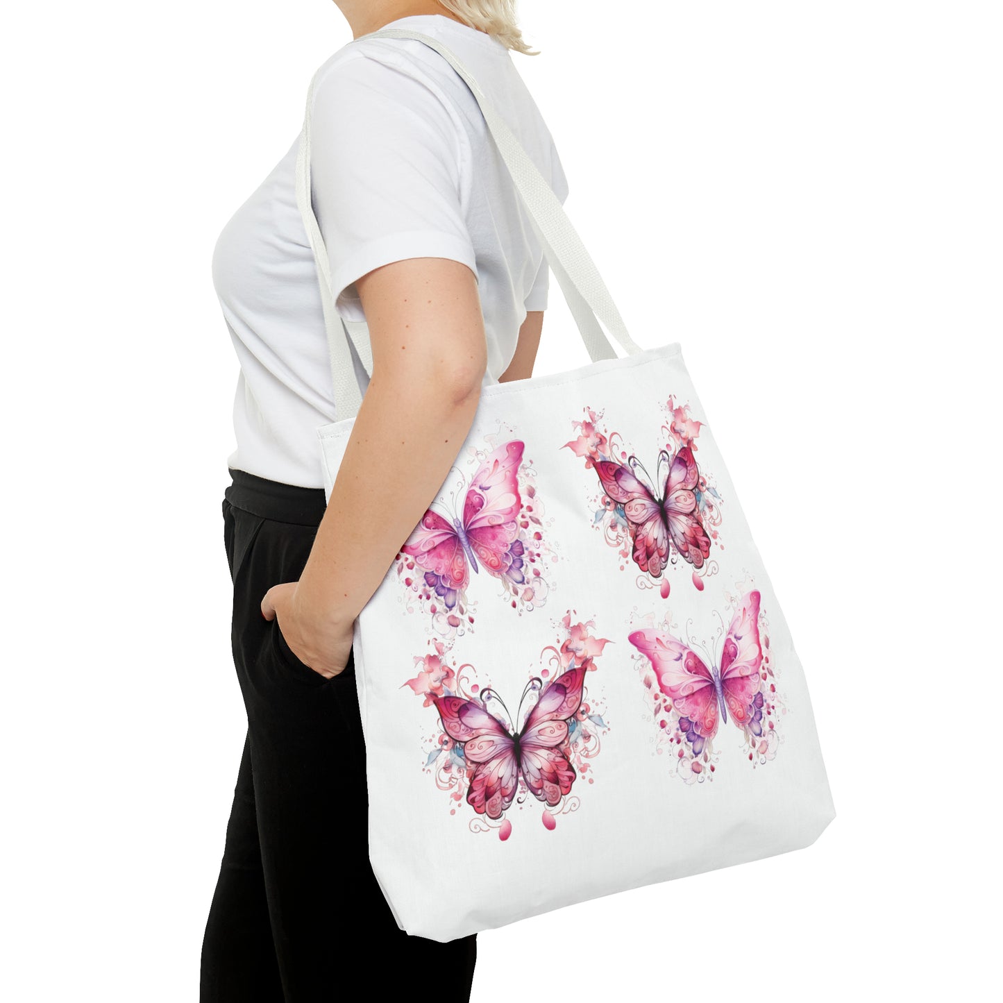 Pink Butterfly - Tote Bag (AOP)