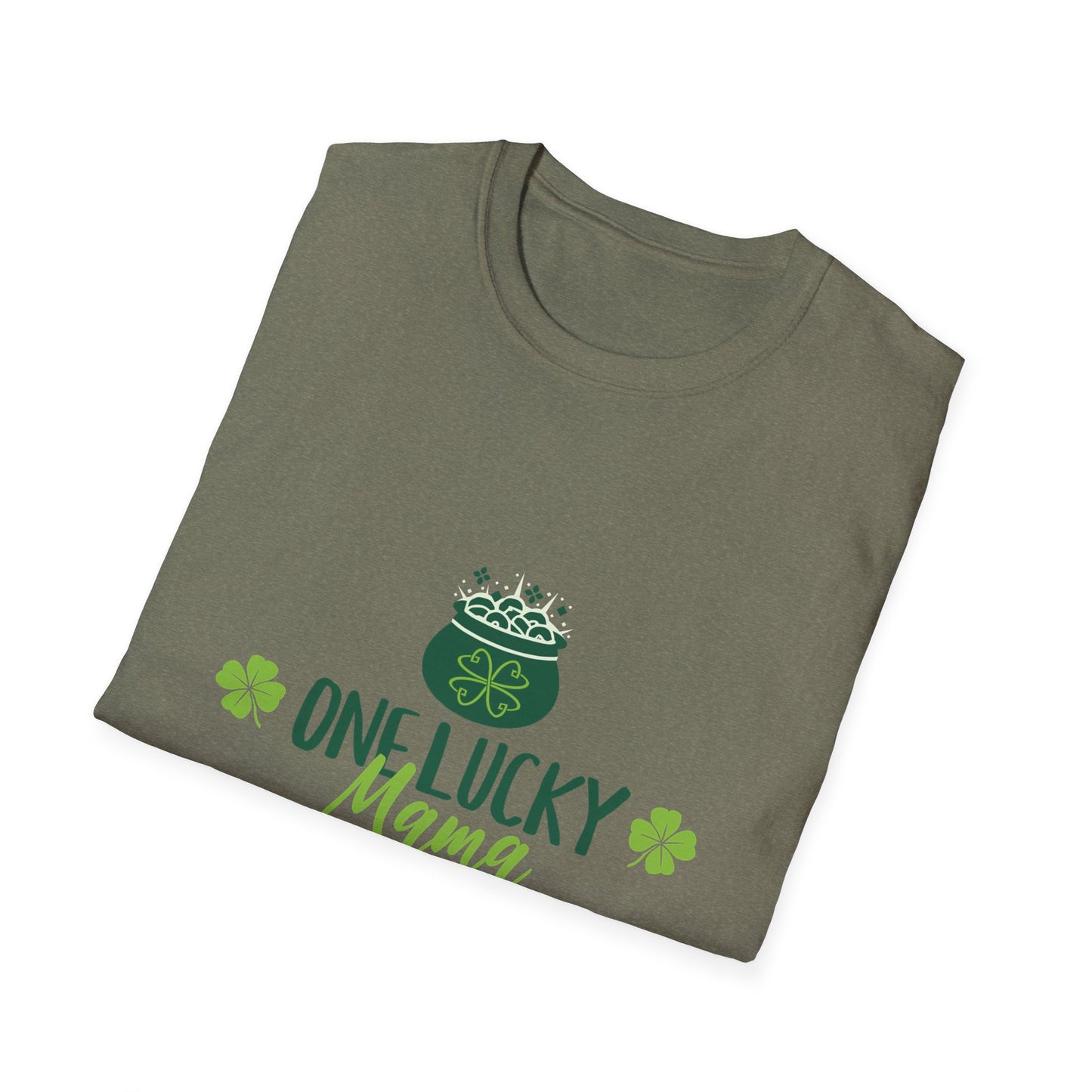 One Lucky Mama Unisex Softstyle T-Shirt for St. Patrick's Day