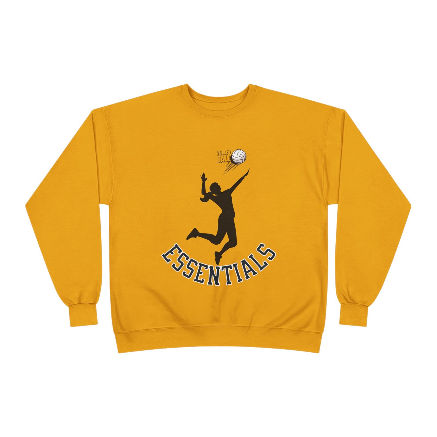 Stylish Eco-Friendly Crewneck Sweatshirt with 'Essentials' Graphic | Ideal for Athletes, Casual Wear, Sports Events and Holiday Gifts