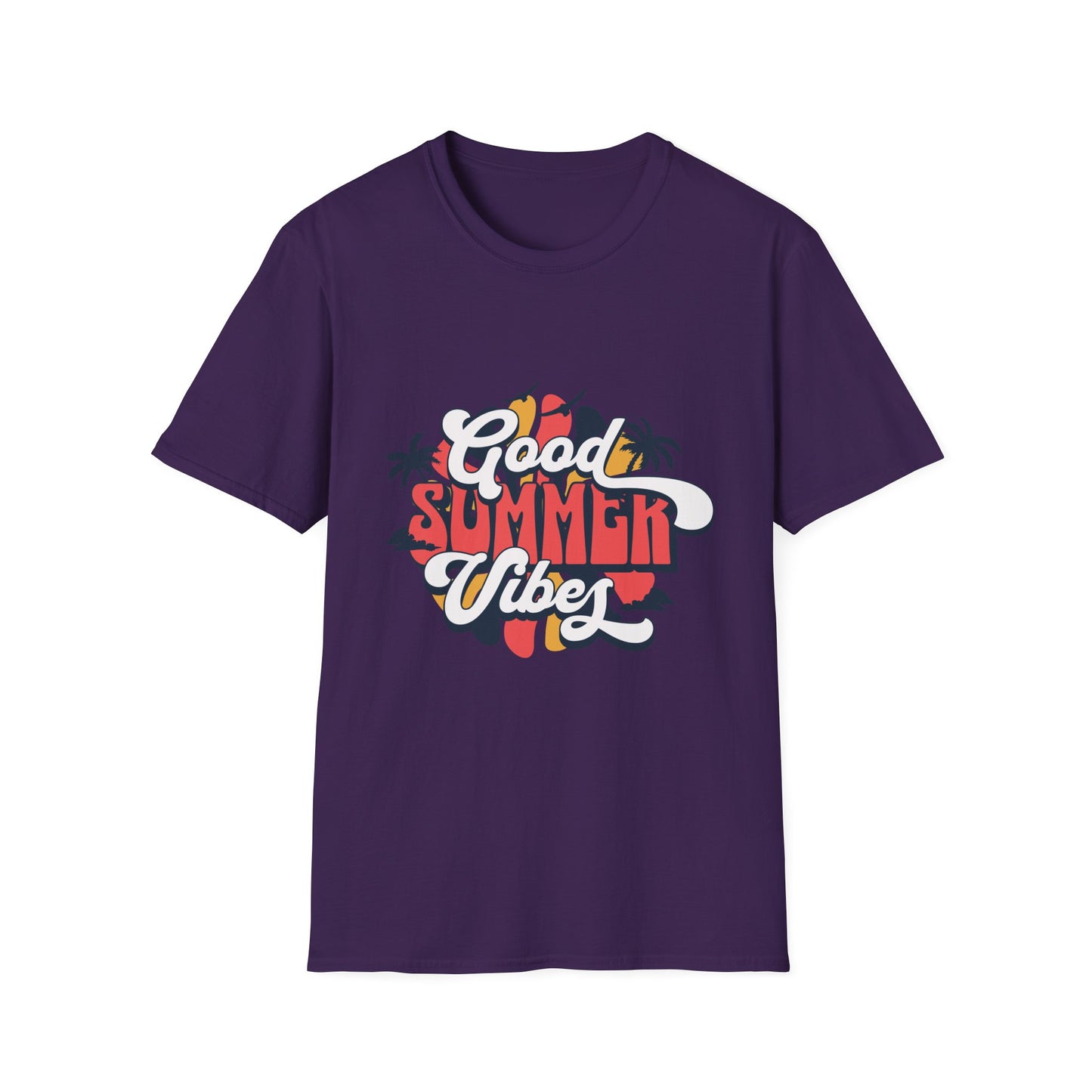 Summer Vibes T-Shirt, Good Summer Vibes Tee, Unisex Graphic Shirt, Beachwear, Vacation Outfit, Casual Wear, Gift Idea