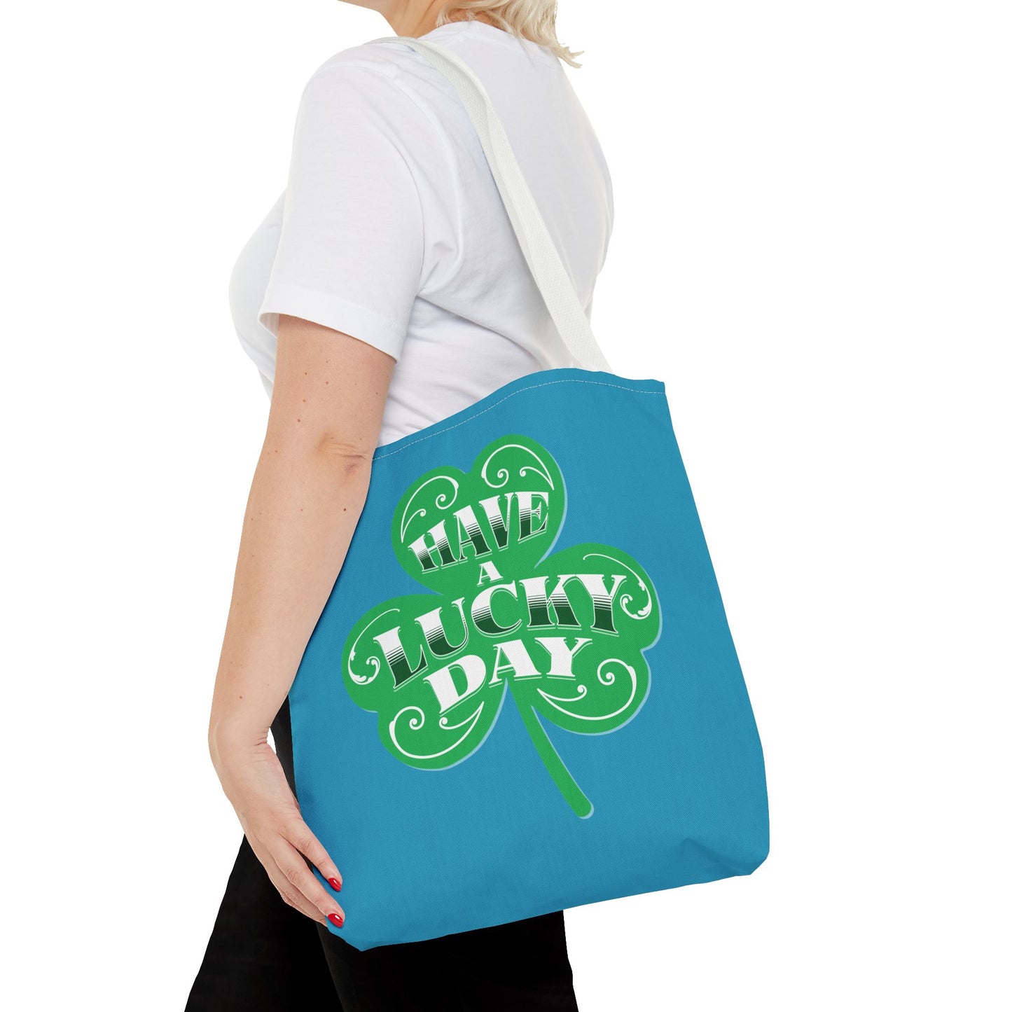 Lucky Day Tote Bag - St. Patrick's Day Gift, Shamrock Design, Eco-Friendly Bag, Fun Everyday Tote, Perfect for Luck!