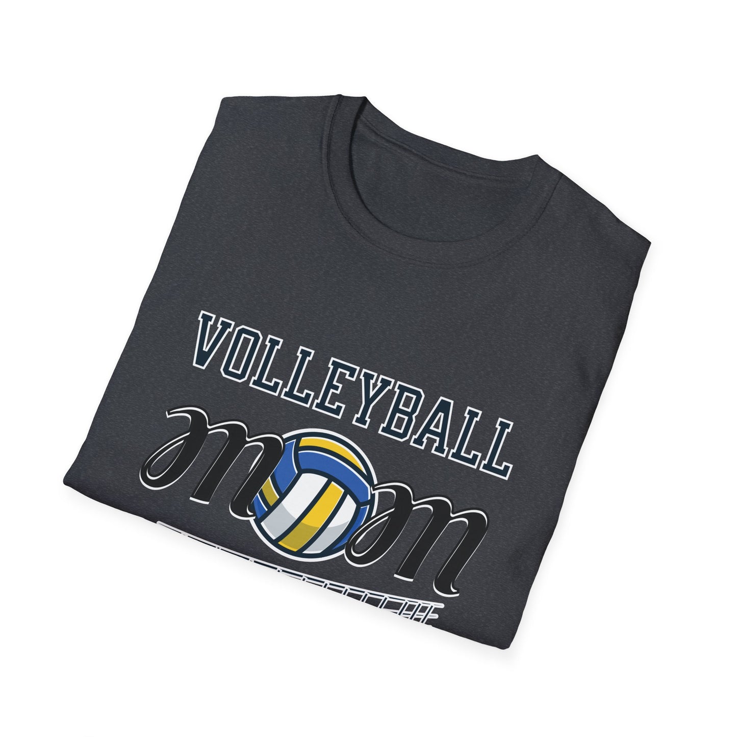 Volleyball Mom T-Shirt | Soft Unisex Tee for Sports Moms | Great for Gifts, Teamwear, Casual Outings, and Holidays