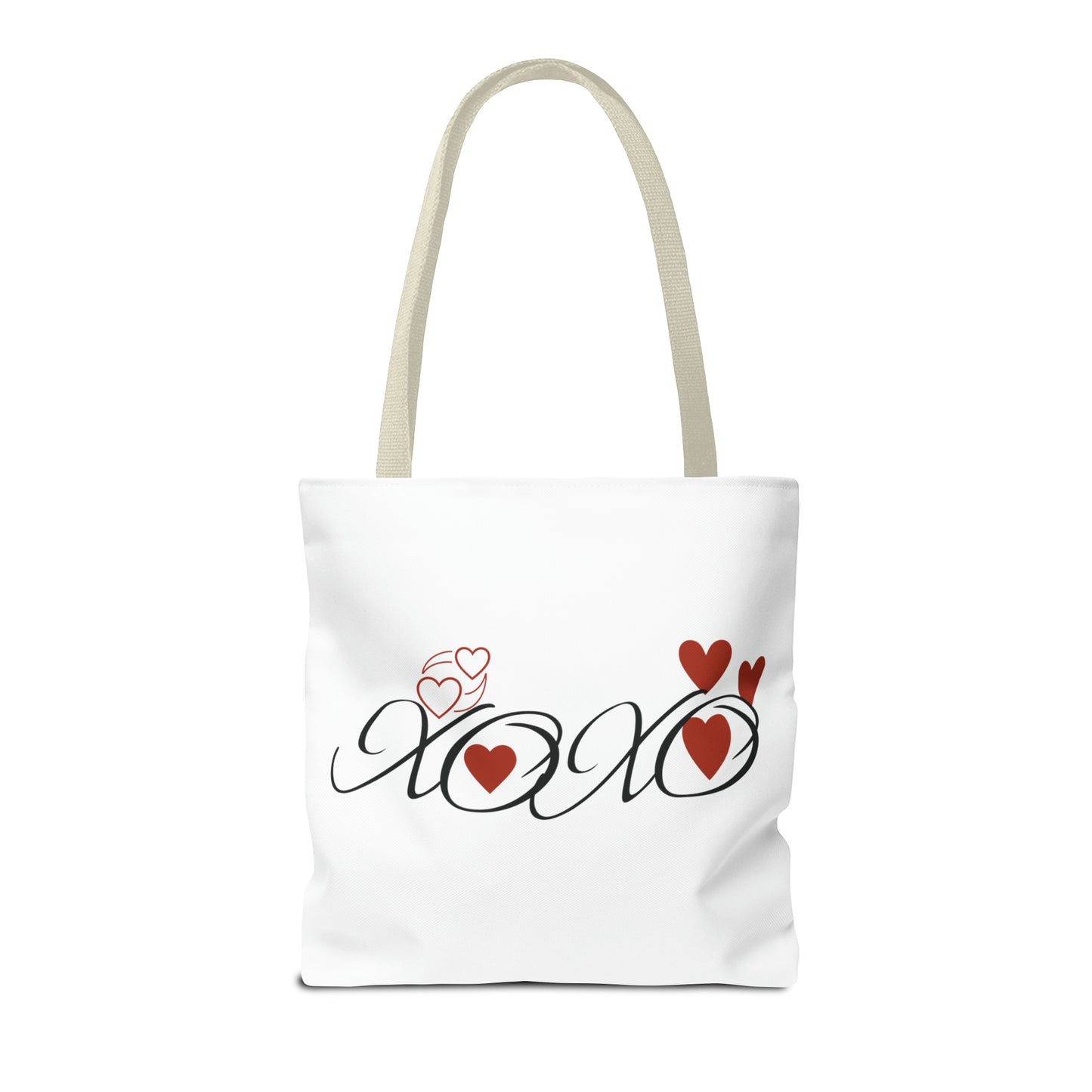 Valentine: XOXO with Hearts - Tote Bag (AOP)