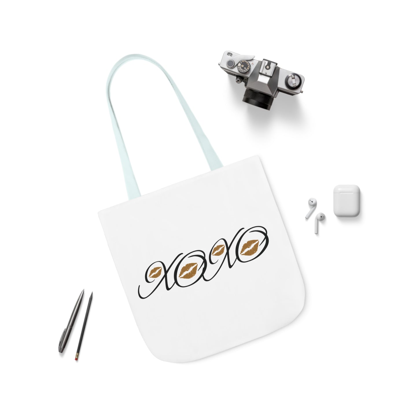 Canvas Tote Bag - XOXO Kissing Lips