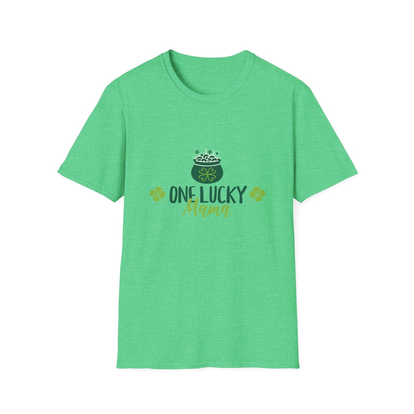 One Lucky Mama Unisex Softstyle T-Shirt for St. Patrick's Day