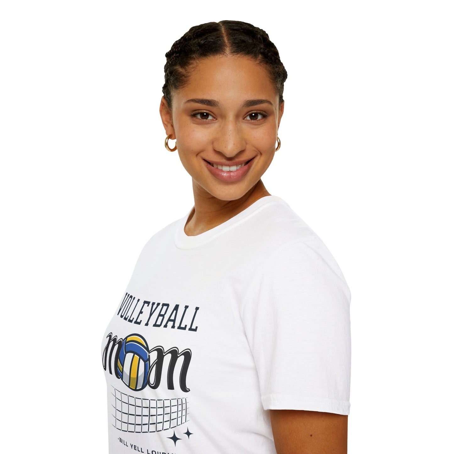 Volleyball Mom T-Shirt | Soft Unisex Tee for Sports Moms | Great for Gifts, Teamwear, Casual Outings, and Holidays
