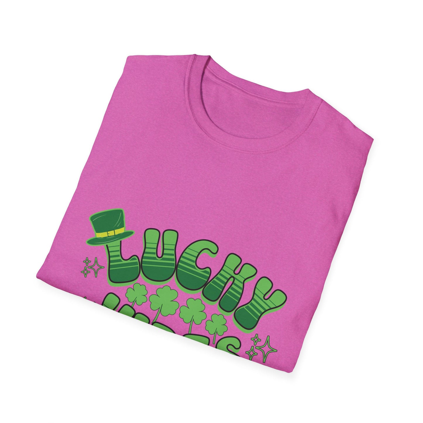 Lucky Vibes Unisex Softstyle T-Shirt - Perfect for St. Patrick's Day Celebrations