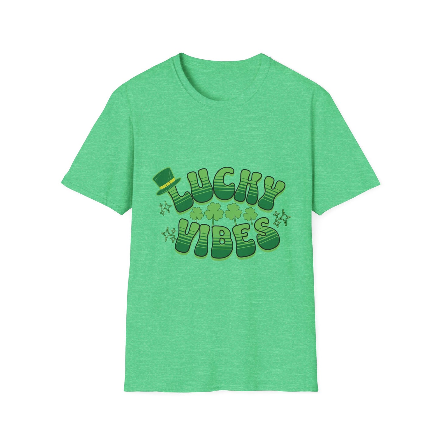 Lucky Vibes Unisex Softstyle T-Shirt - Perfect for St. Patrick's Day Celebrations