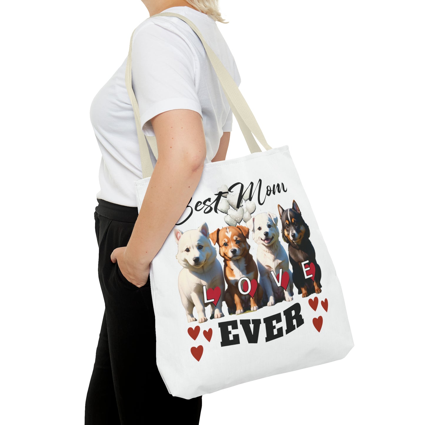 Valentine: Best Mom Ever - Tote Bag (AOP)
