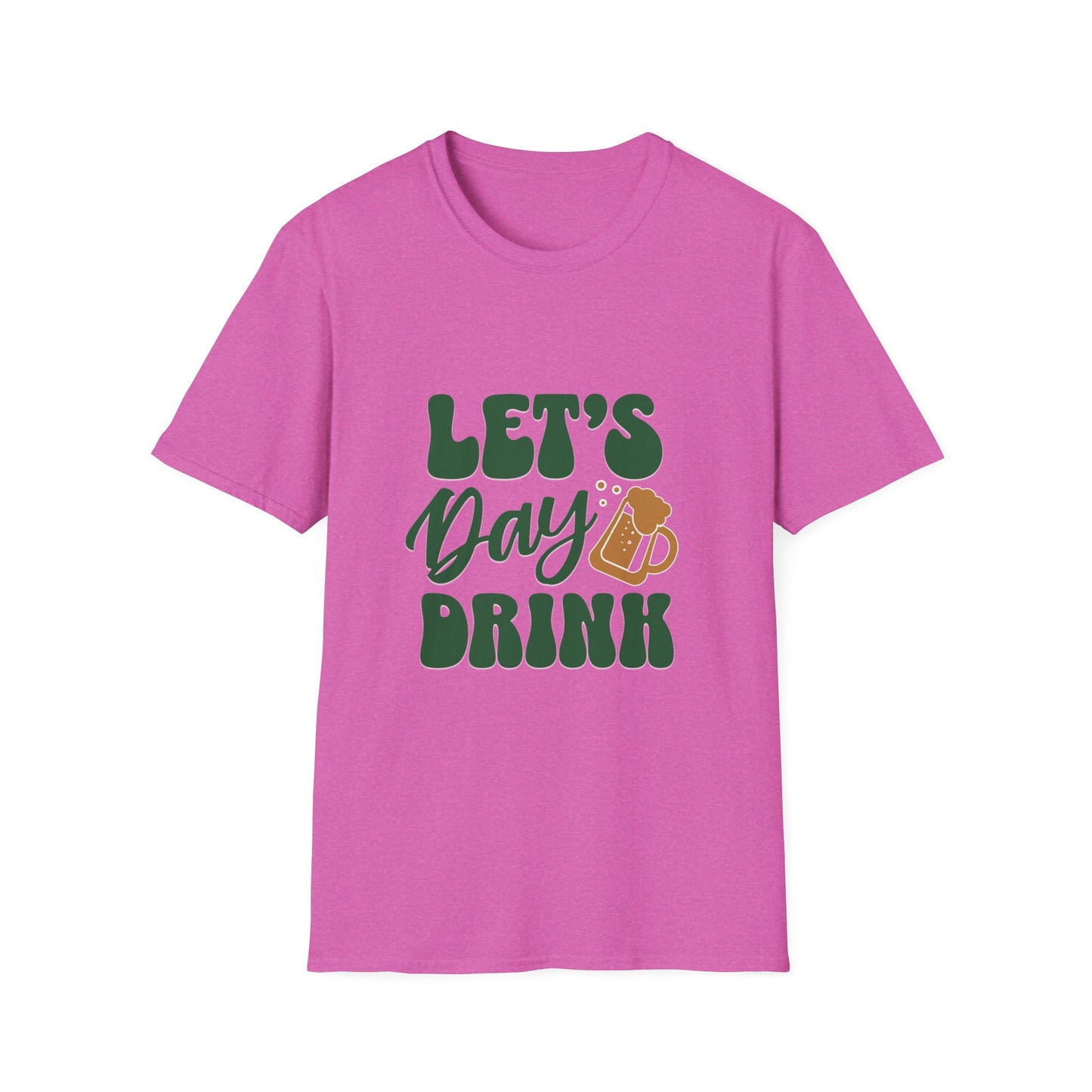 Let's Day Drink Unisex Softstyle T-Shirt - Fun Casual Graphic Tee for Party Lovers