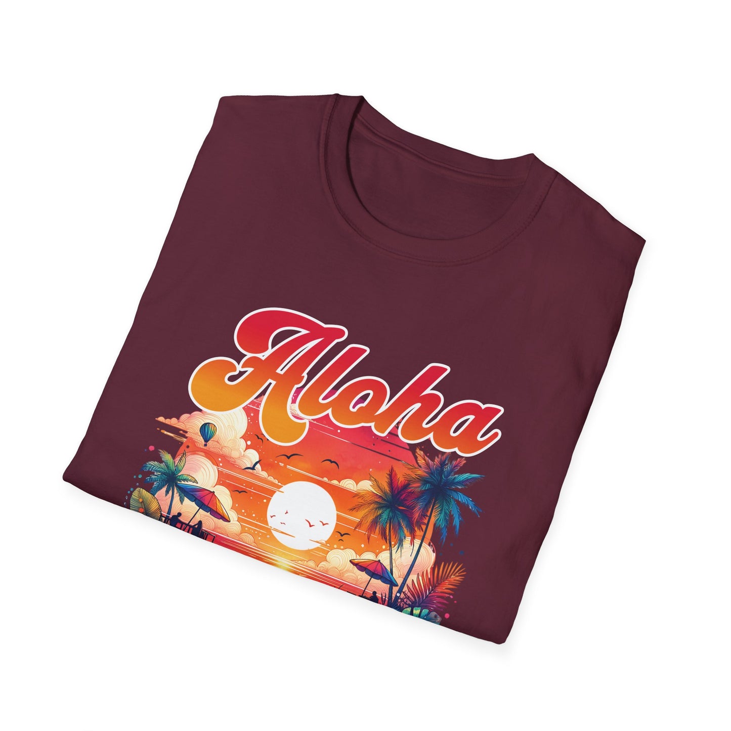 Aloha Hawaii Paradise T-Shirt - Unisex Softstyle