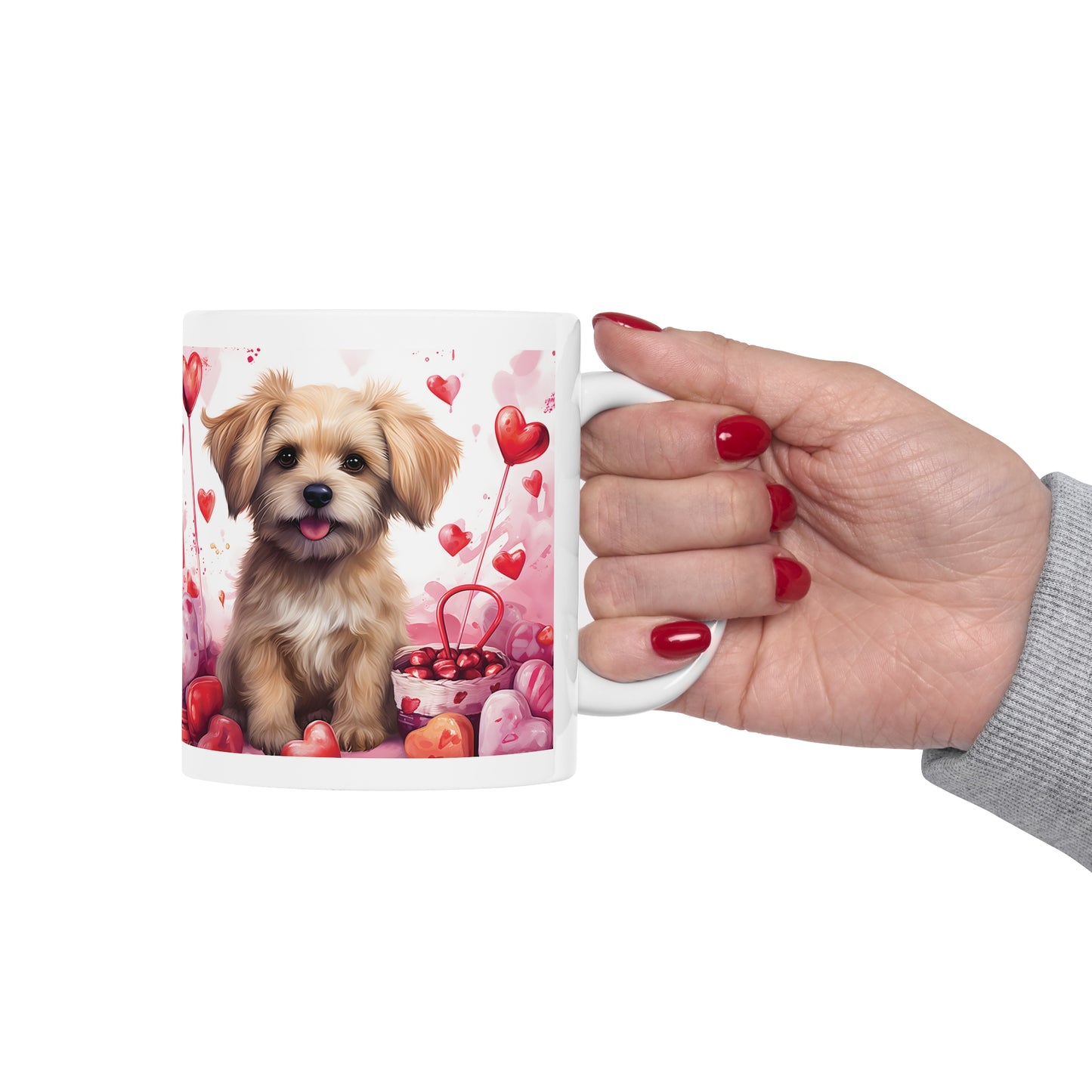 Valentine's Dog: Ceramic Mug 11oz