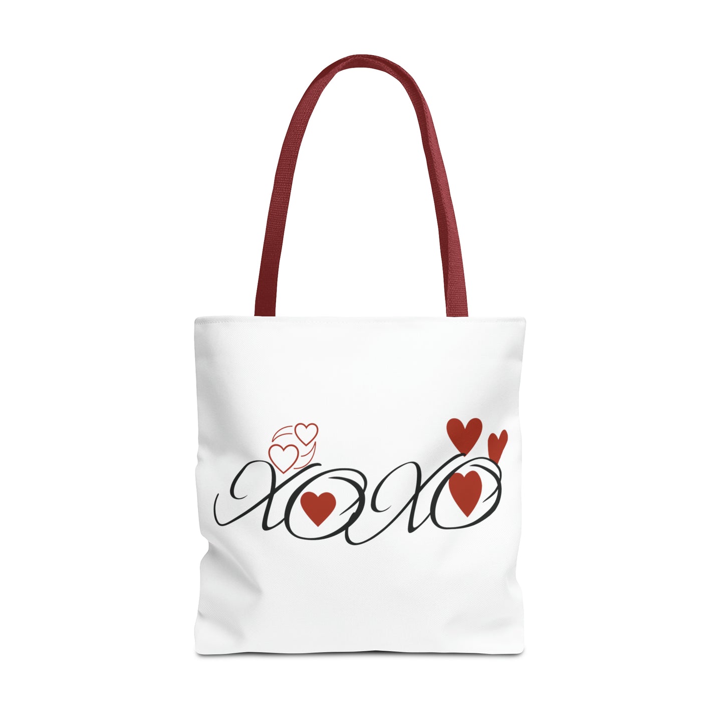 Valentine: XOXO with Hearts - Tote Bag (AOP)