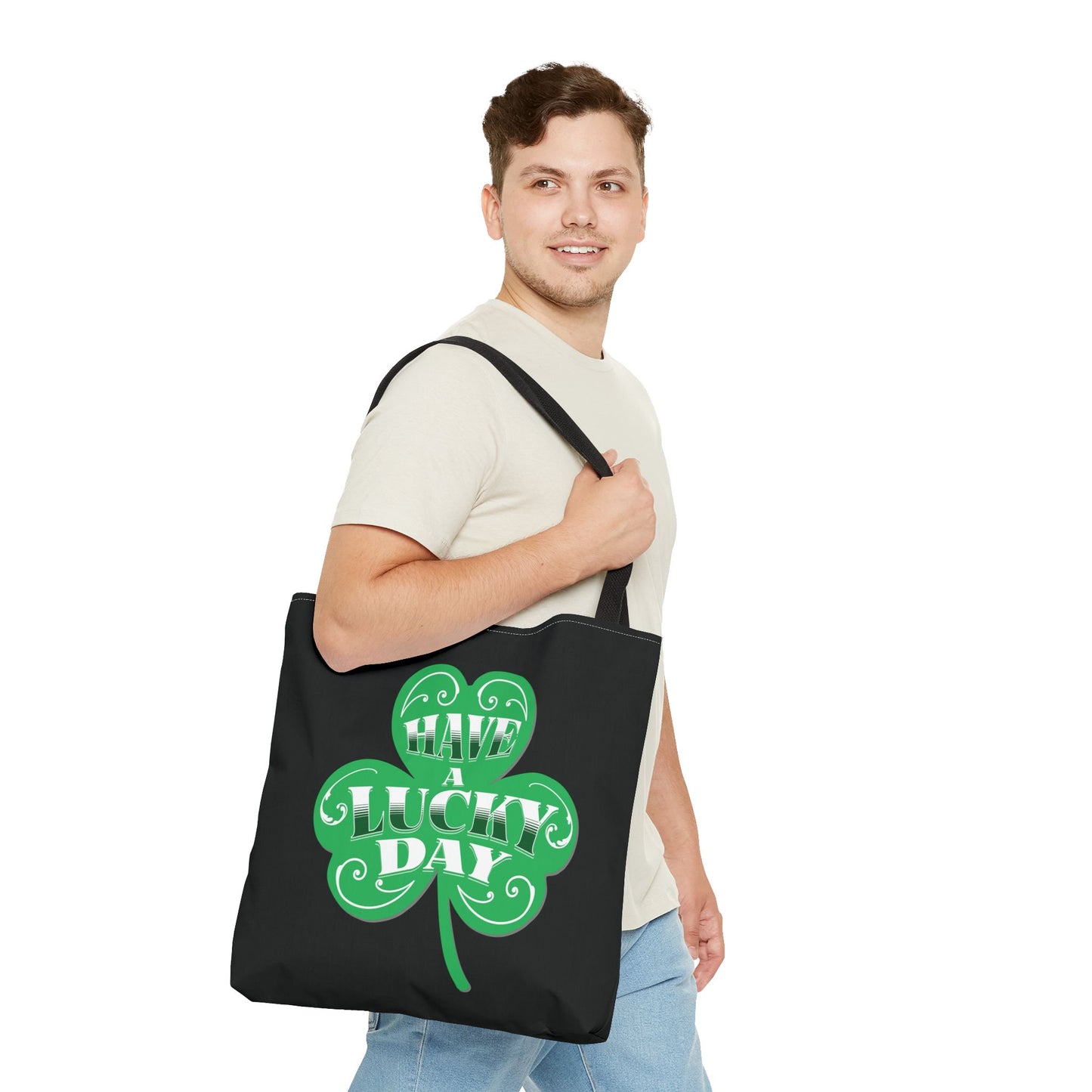 St. Patrick's Day Tote Bag | Lucky Clover Design, Reusable Shopping Bag, Eco-Friendly Gift, Holiday Accessory