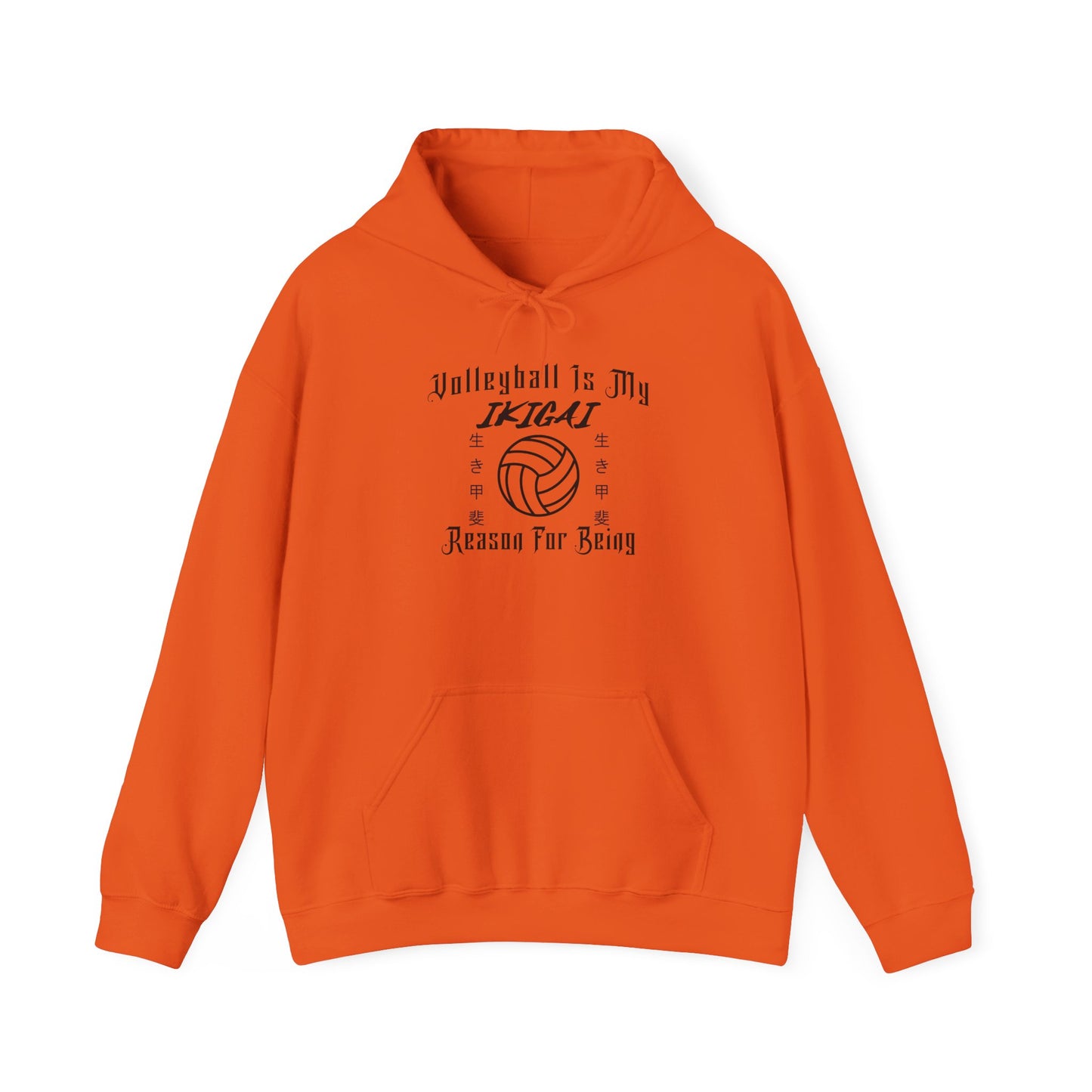 Volleyball Is My IKIGAI: Unisex Heavy Blend™ Hooded Sweatshirt