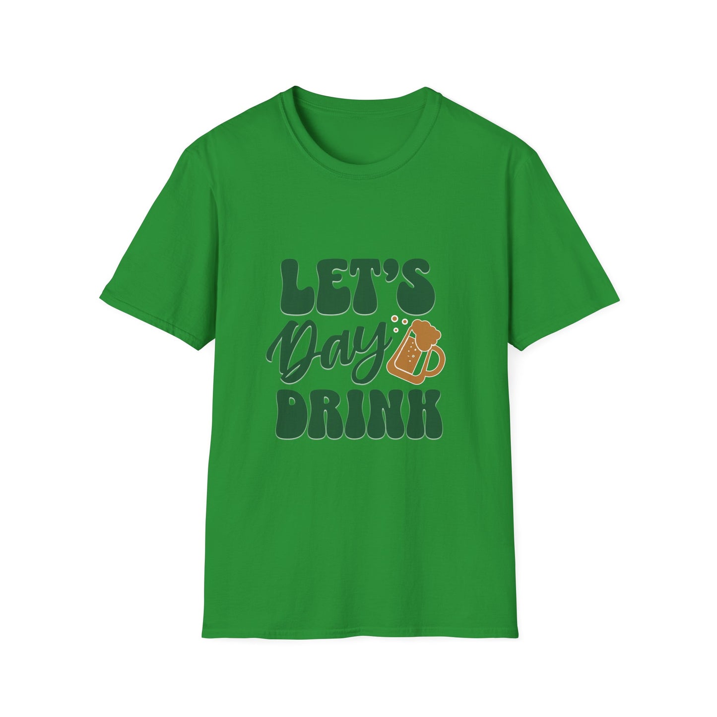 Let's Day Drink Unisex Softstyle T-Shirt - Fun Casual Graphic Tee for Party Lovers