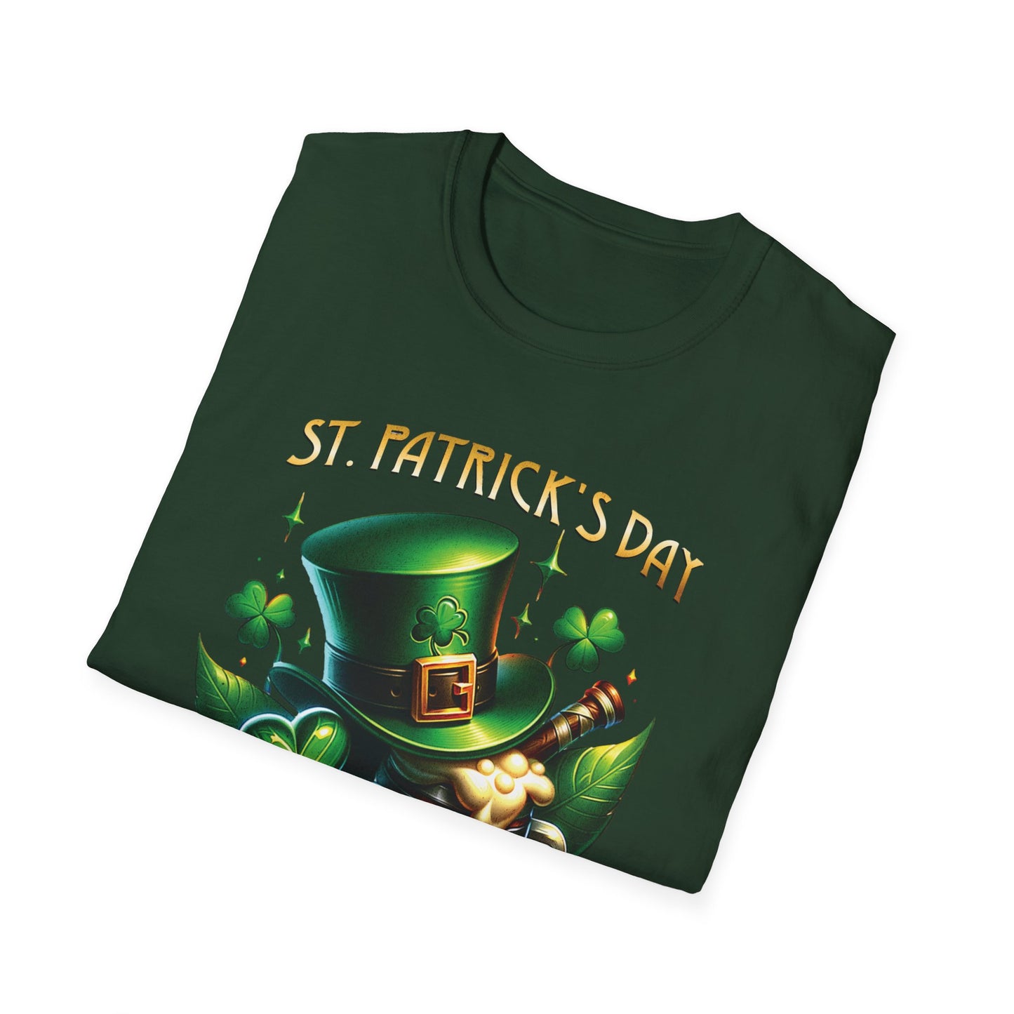 St. Patrick's Day Celebration T-Shirt - Unisex Softstyle Tee with Irish Culture Design
