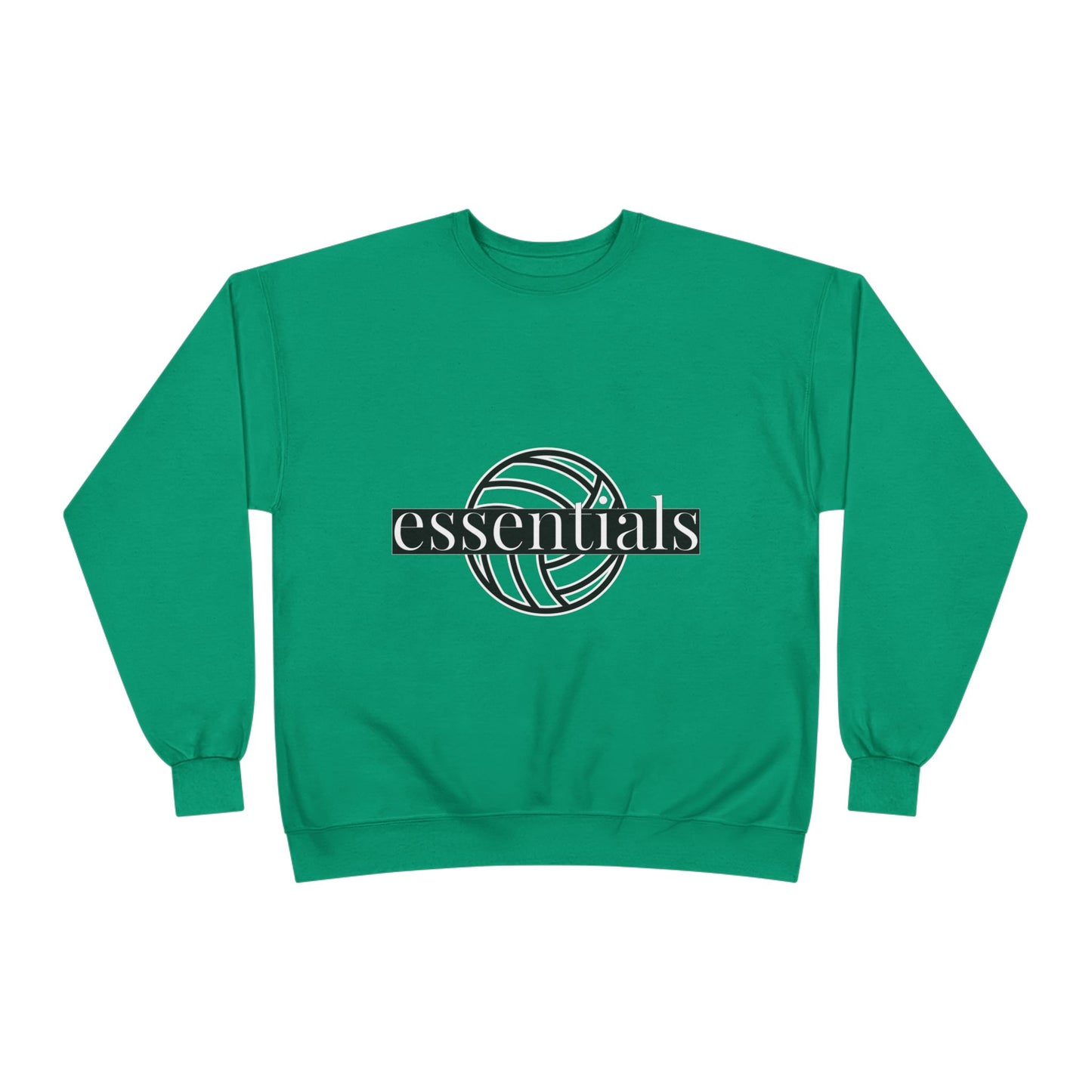 Unisex Eco-Friendly Volleyball Sweatshirt, Casual Sportswear for Athletes, Great for Gifts, Team Spiritwear, Eco-Conscious Fashion