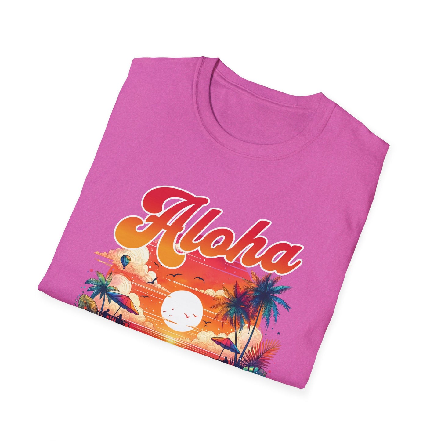 Aloha Hawaii Paradise T-Shirt - Unisex Softstyle