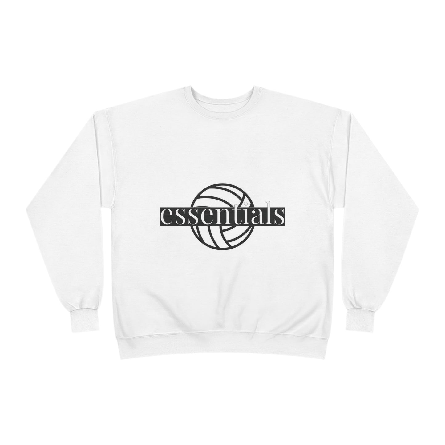 Unisex Eco-Friendly Volleyball Sweatshirt, Casual Sportswear for Athletes, Great for Gifts, Team Spiritwear, Eco-Conscious Fashion