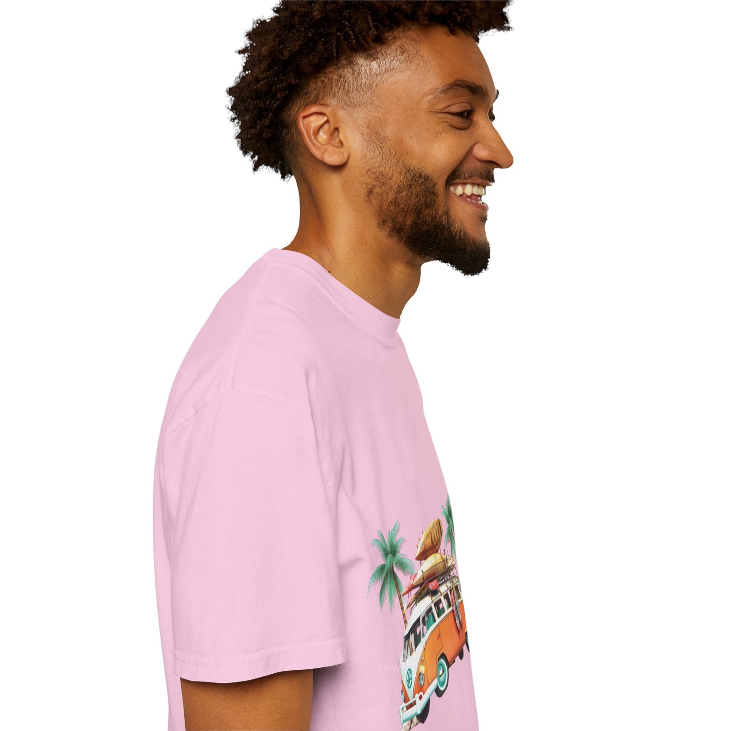 Retro Surf Van: Unisex Garment-Dyed T-shirt