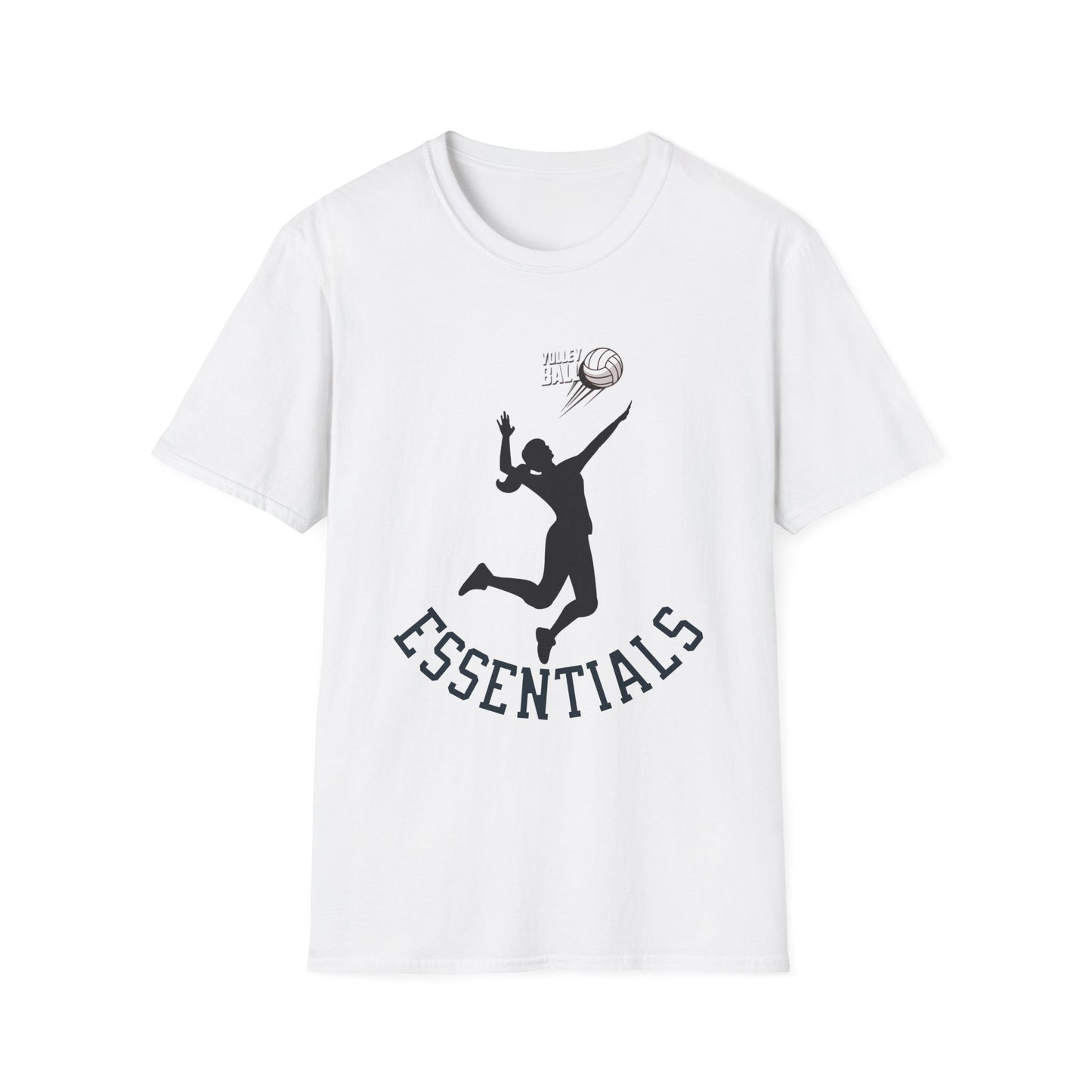 Graphic Sports T-Shirt - 'ESSENTIALS' Silhouette Tee for Athletes, Gym Lovers, Casual Wear, Sports Events, Gift Idea